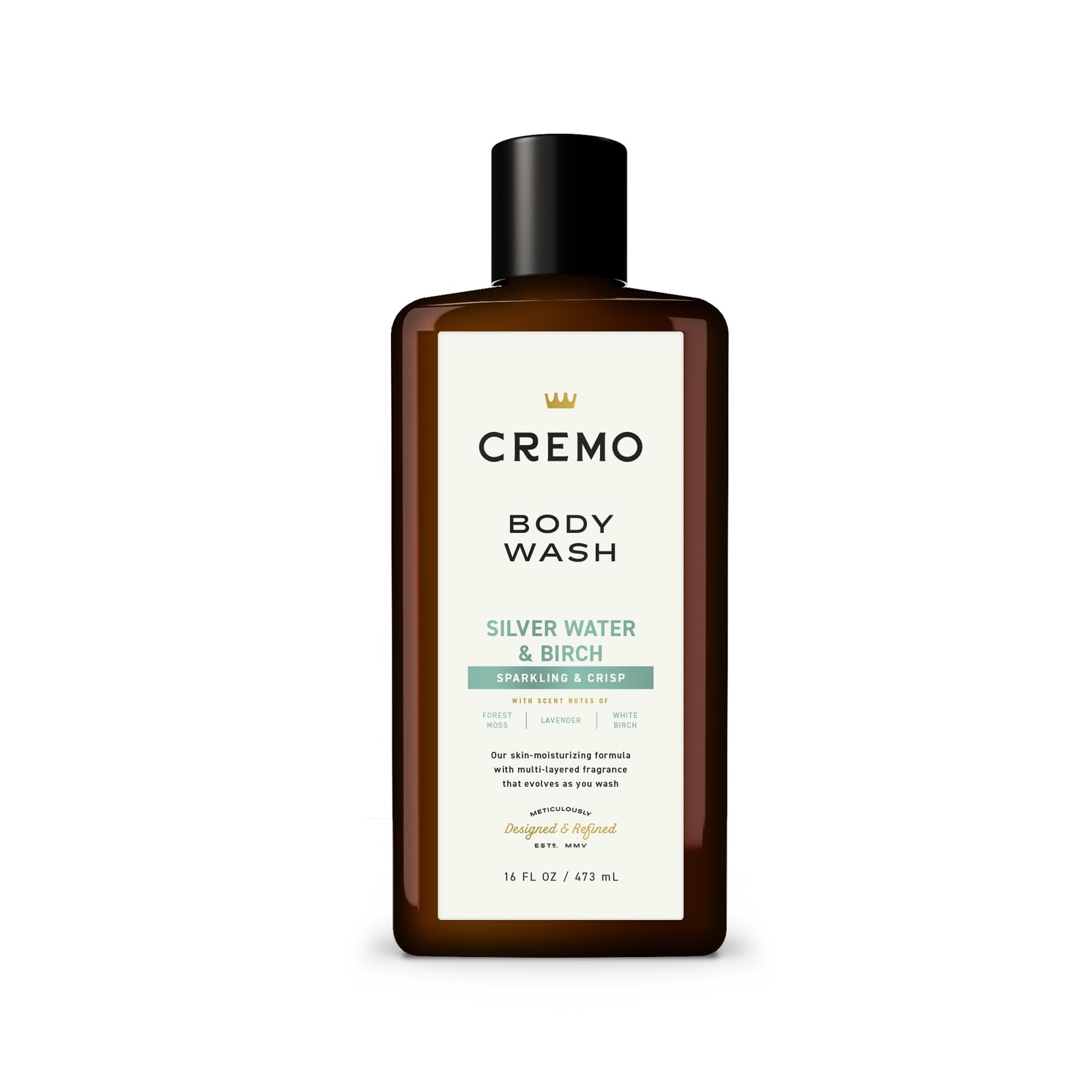 Cremo Body Wash for Men, Rich-Lathering Silver Water & 16 Fl Oz (Pack of 1)