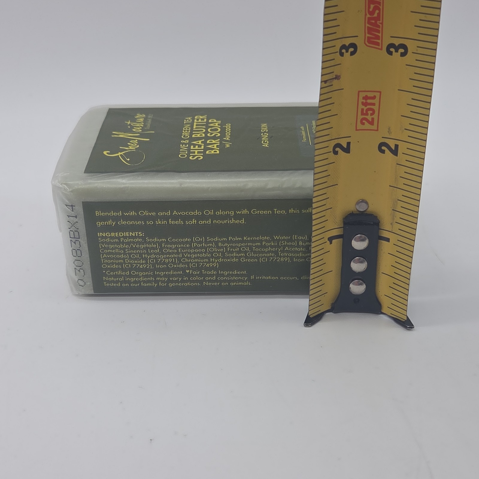 Shea Moisture Olive & Green Tea Shea Butter w Avocado Soap Bar Aging Skin 8oz