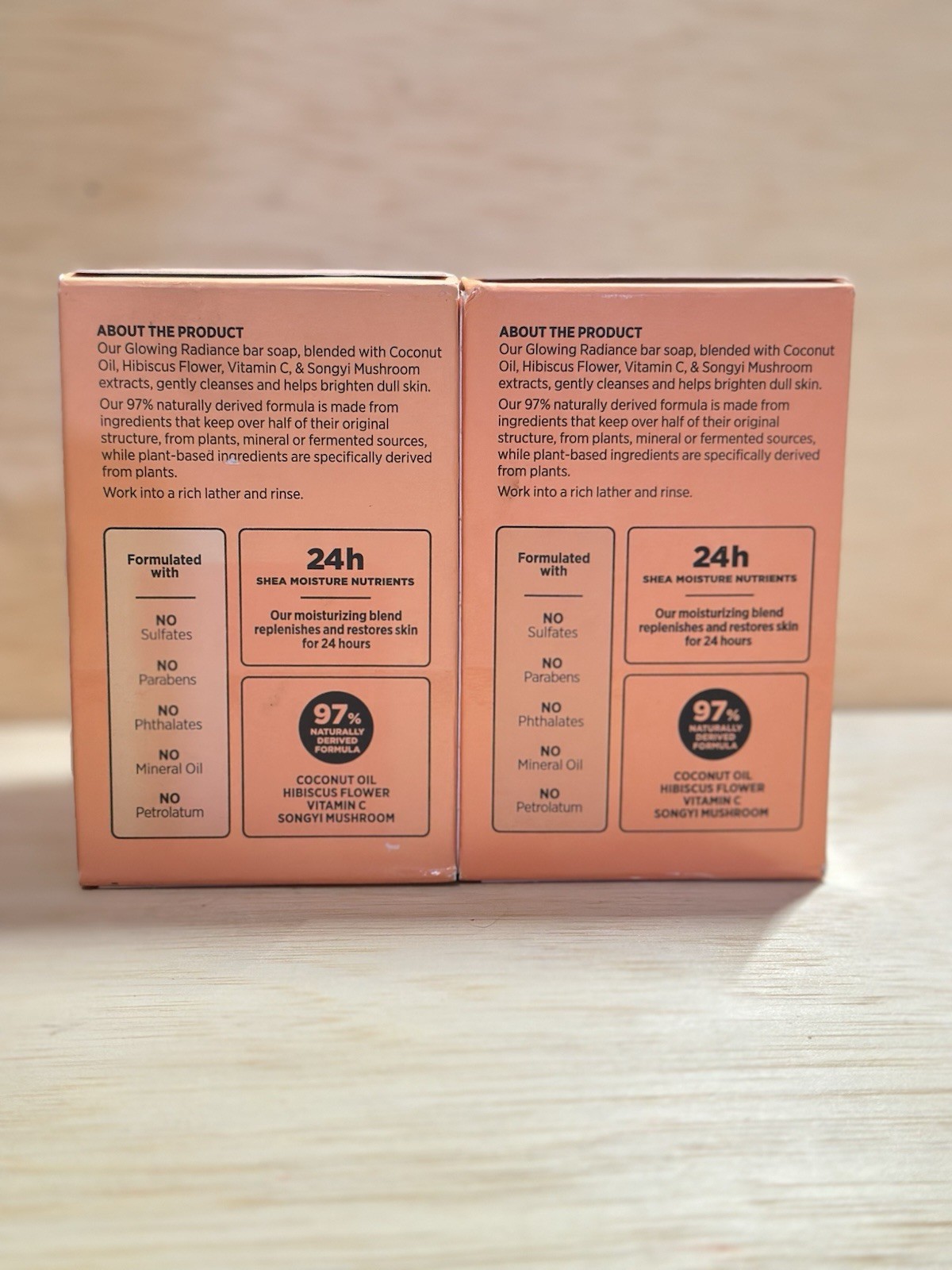 4-Shea Moisture Coconut Hibiscus Shea Butter Soap Bars w Songyi Mushroom-8 oz Ea