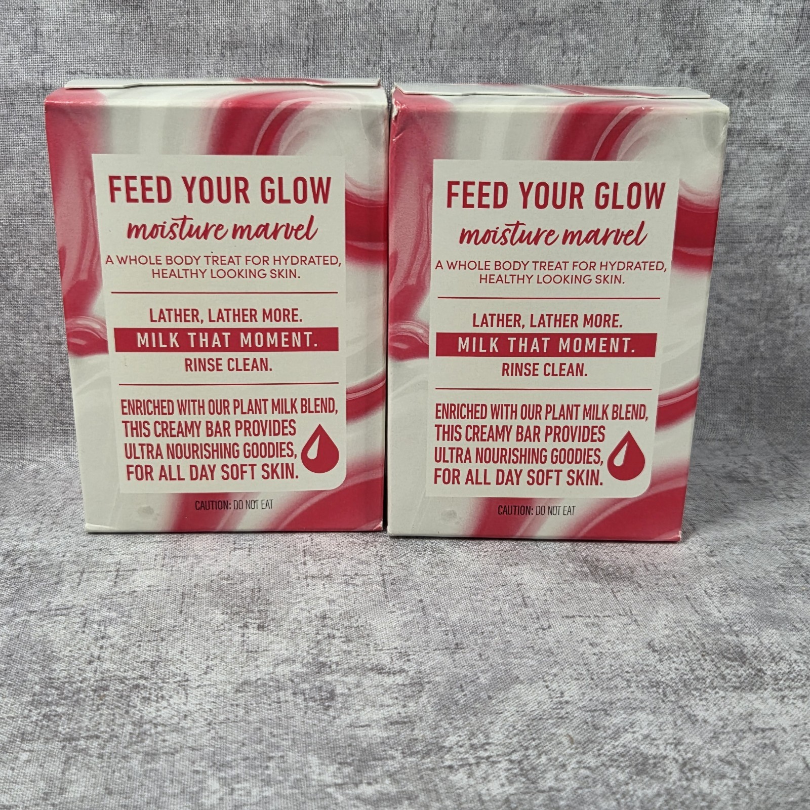 LOT OF 2 Dove Moisture Oat Milk & Berry Brulee Plant Milk Bar Soap 5 oz