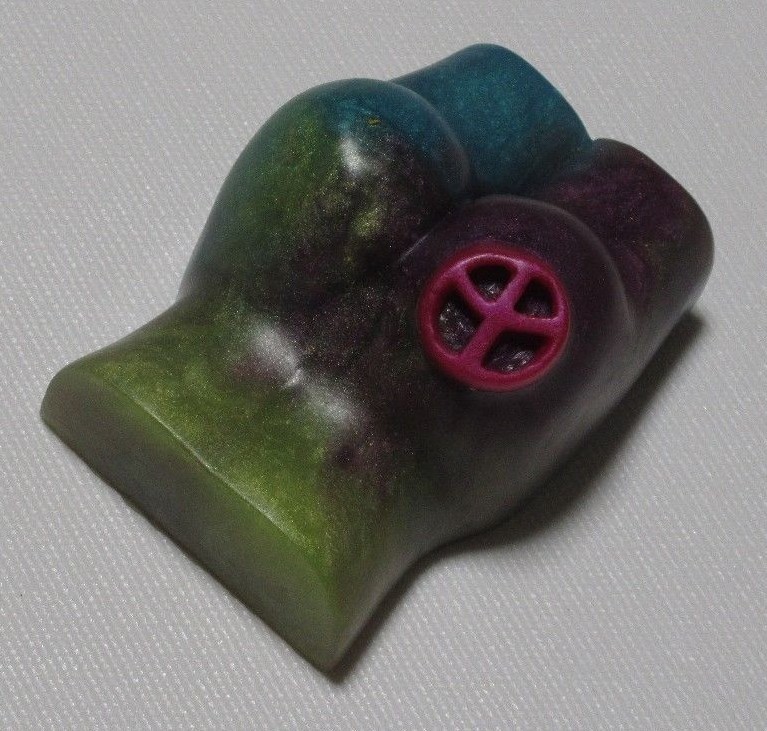 BadAss, our tie-dye Peace of Ass in scents of amber, lavender, myrrh, vanilla,mu