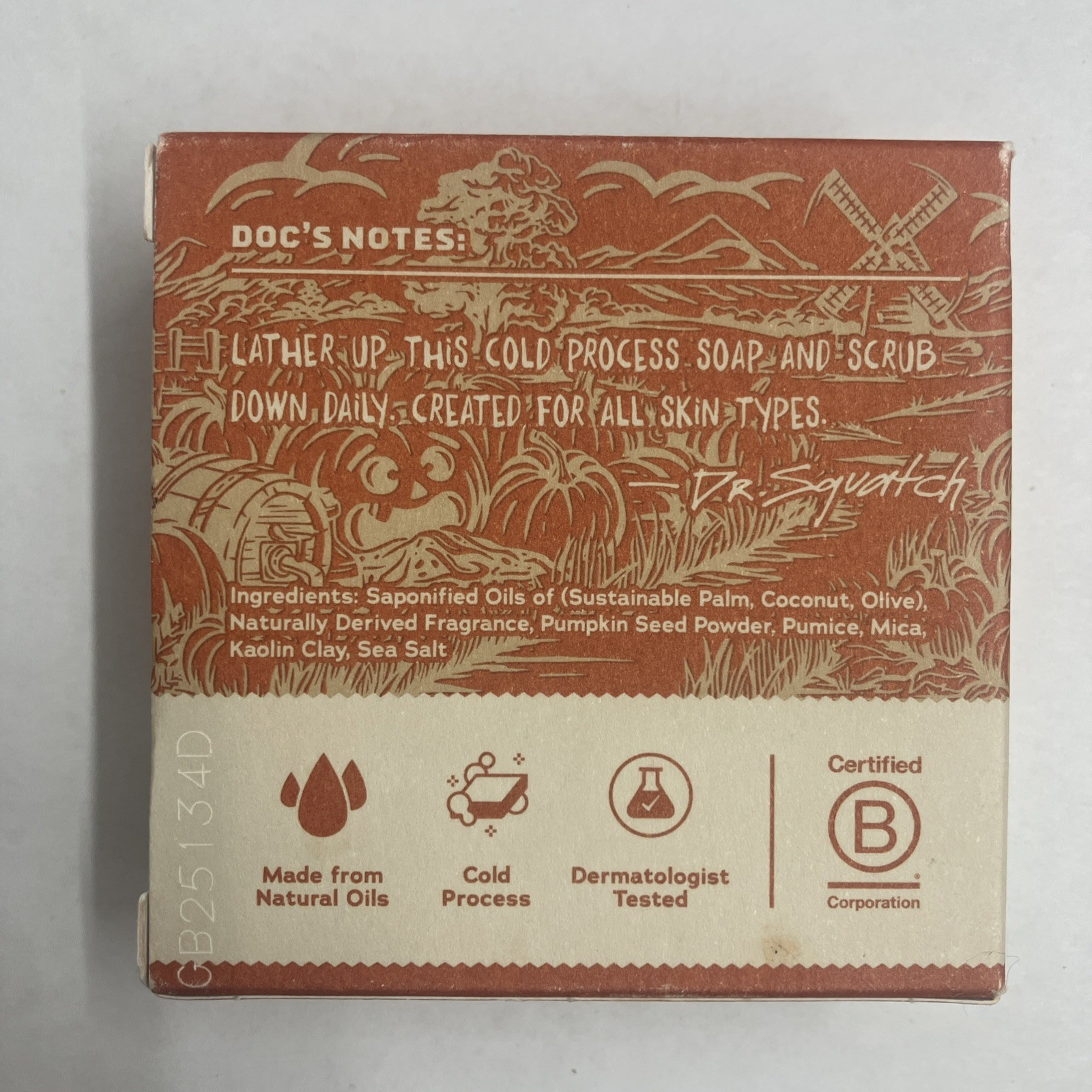 6 – Dr. Squatch Drunk’n Pumpkin Limited Edition Medium Grit Soap – 5 Ounces Each
