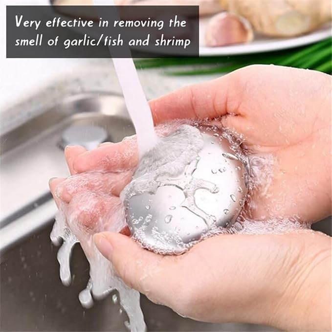 Stainless Steel Bar Soap, Metal Soap Bar Odor Removing Bar