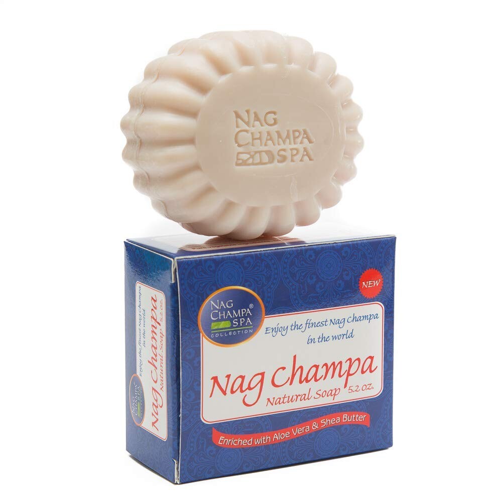 Nag Champa SPA: Nag Champa Natural Soap, Large, 150 g, 5.2 oz, 4 Piece Set💀