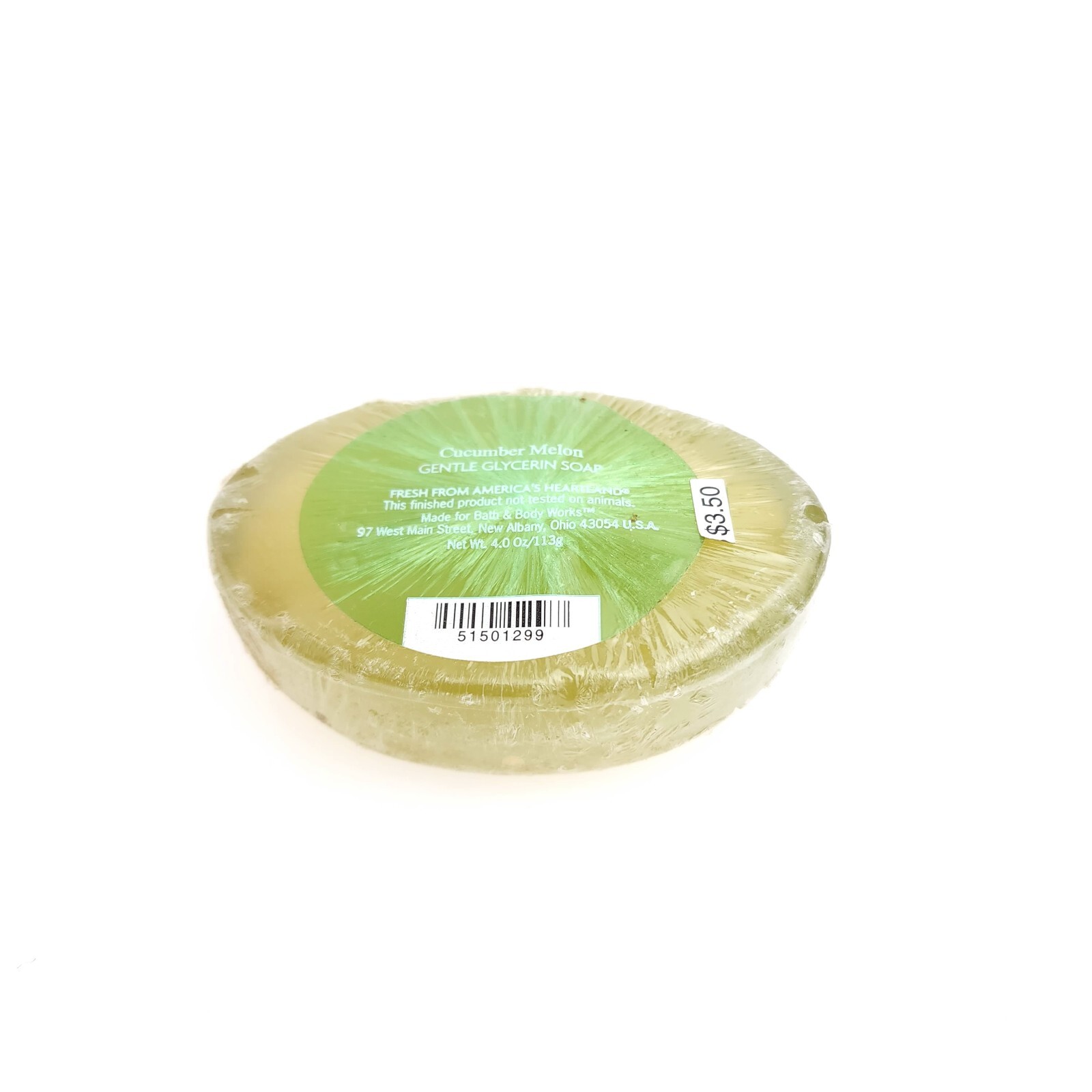 Bath Body Works Cucumber Melon Gently Glycerin Soap Fresh Am Skin USA Seller