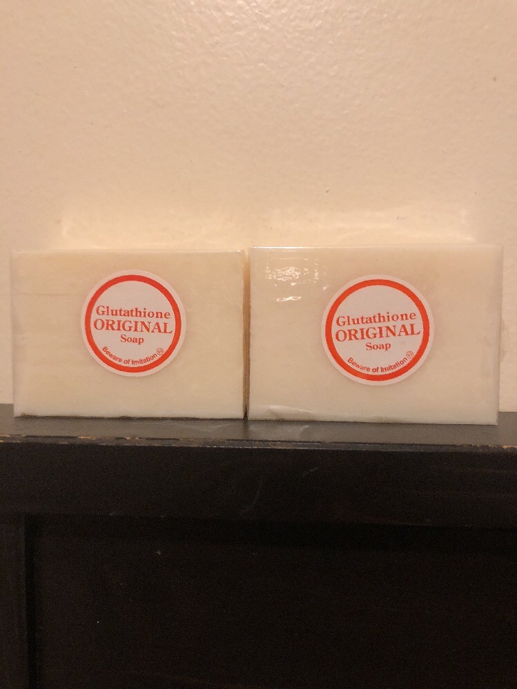 2 x Original Pure Glutathione Skin Whitening, Lightening, Bleaching Soap.