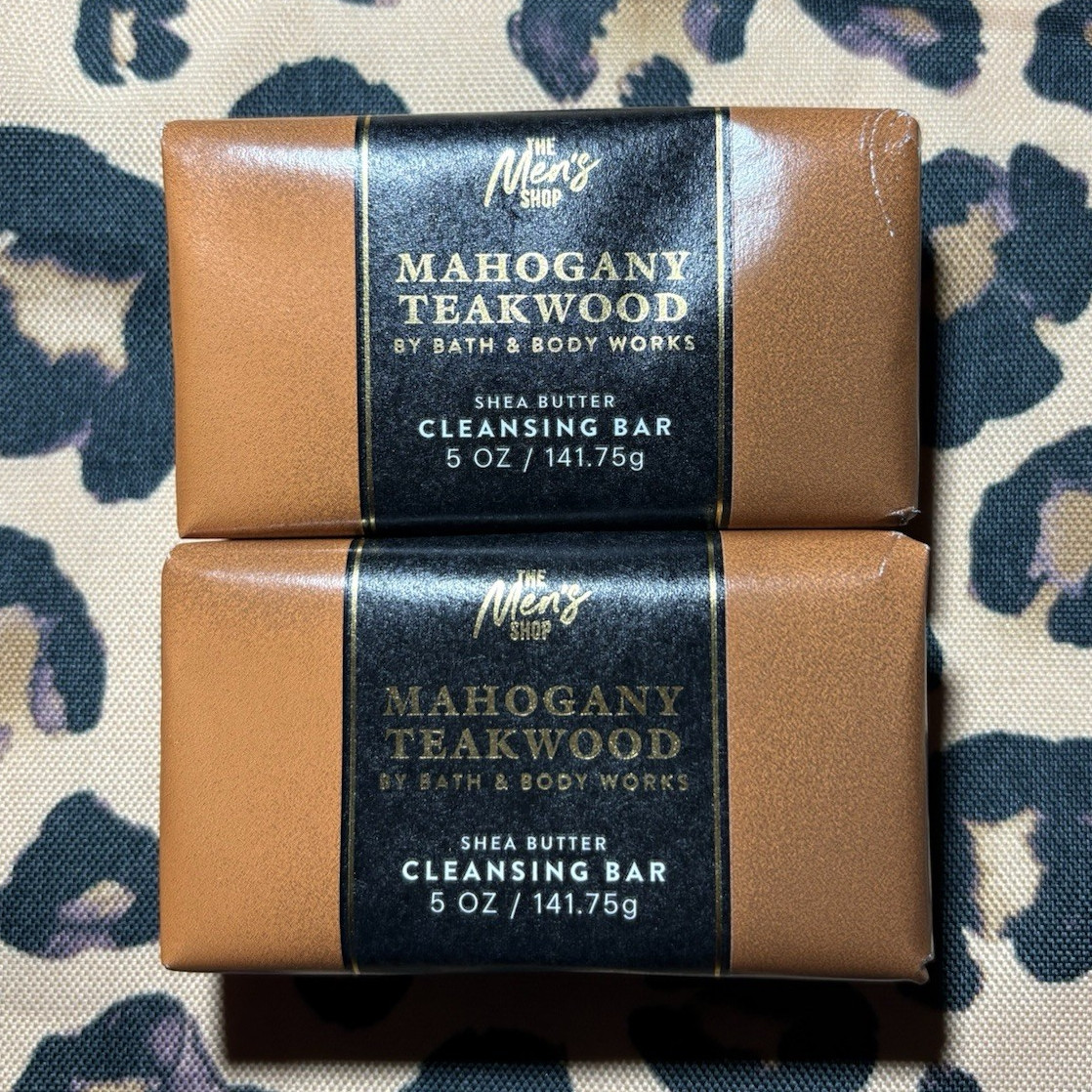 Bath & Body Works Men’s Shop Mahogany Teakwood Shea Butter Bar 5 oz