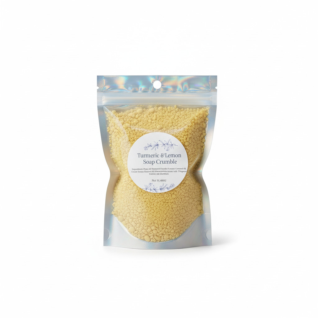Turmeric & Lemon Soap Crumble- Made with 100% Organic Natural Oils & Butters