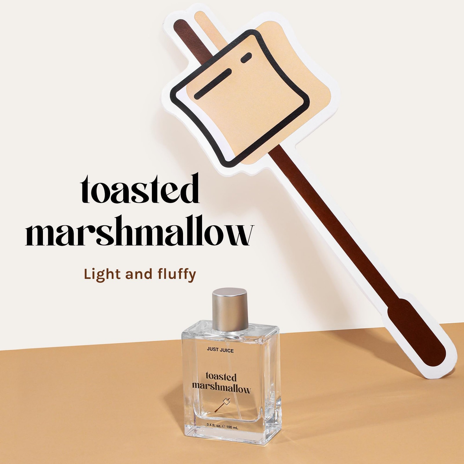 Just Juice Toasted Marshmallow Vanilla Caramel Amber Perfume Unisex 3.4 oz