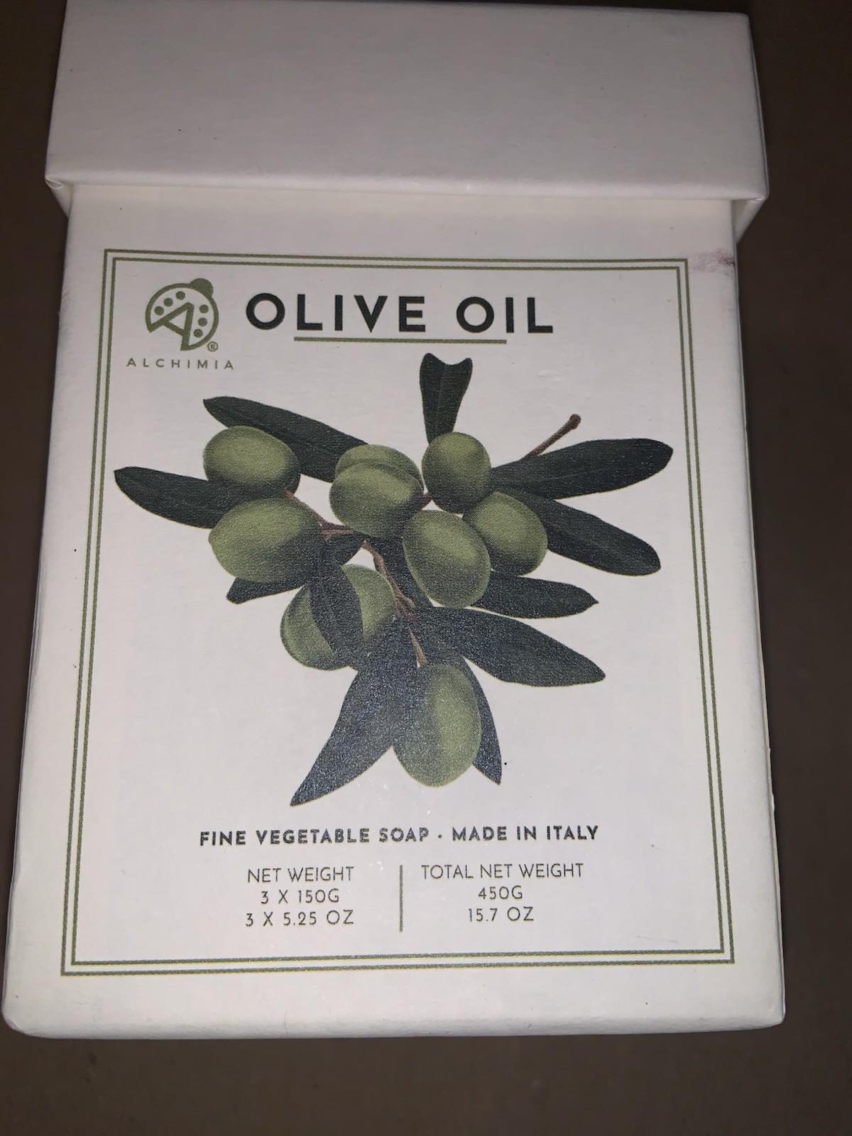3x Of 3 Pack Alchimia Olive Oil Soap Bars 3×3 Of 5.25 Oz Total 9 Bars