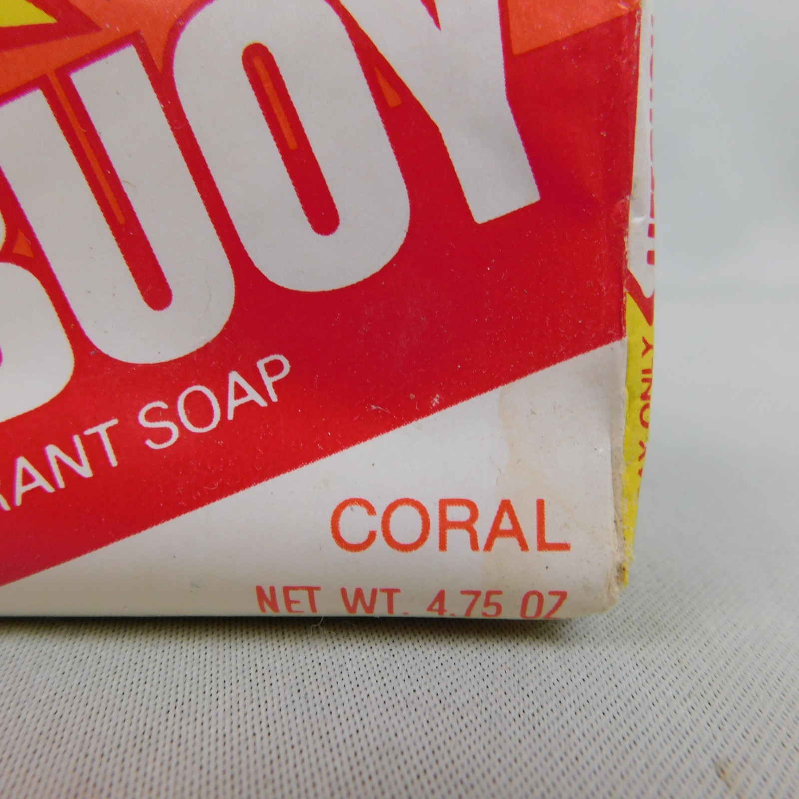 Vintage NOS Lifebuoy Coral Deodorant Soap 4.75oz Bath Size #A312