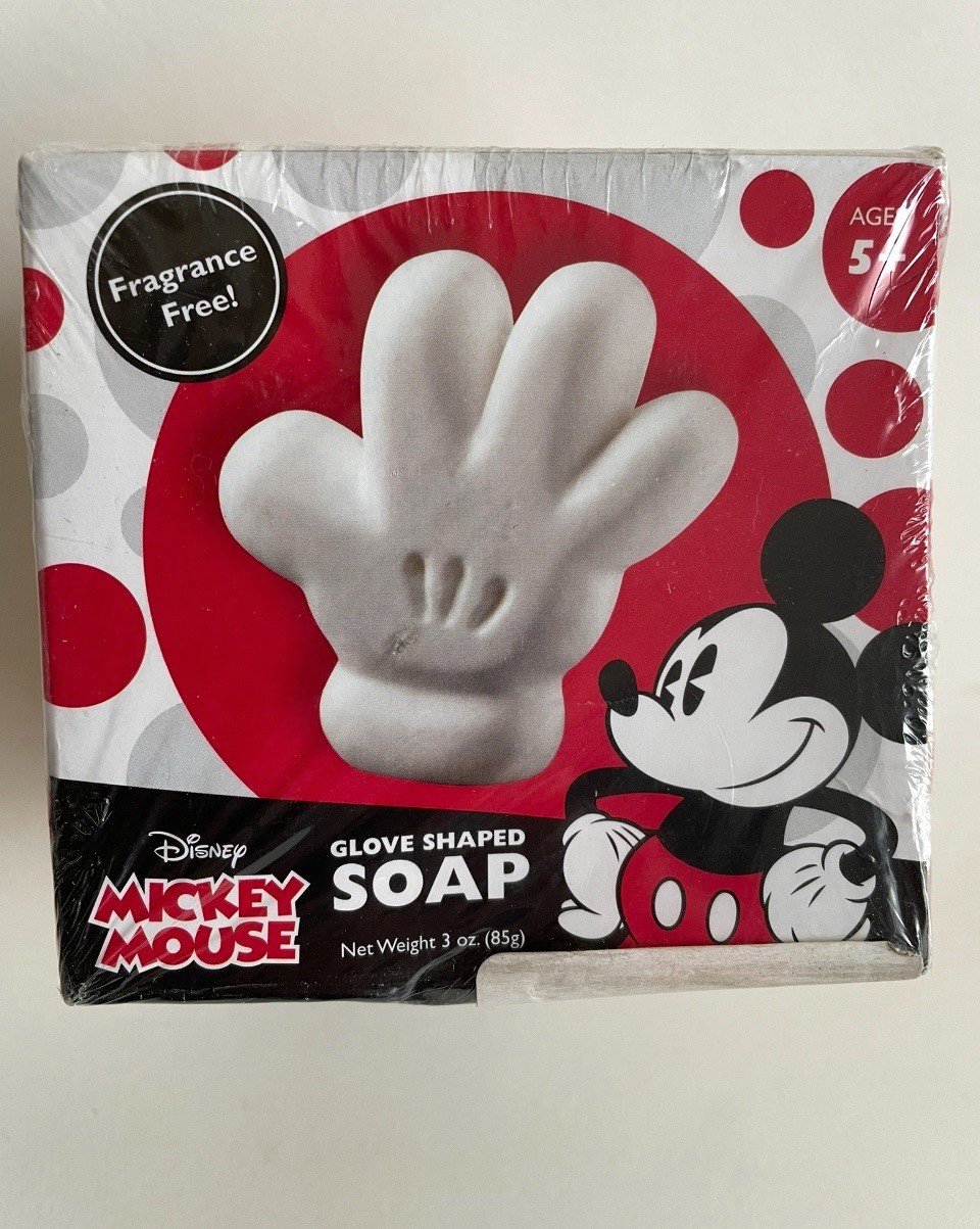 Lot Of 3 MICKEY MOUSE Glove Shaped SOAP Fragrance Free