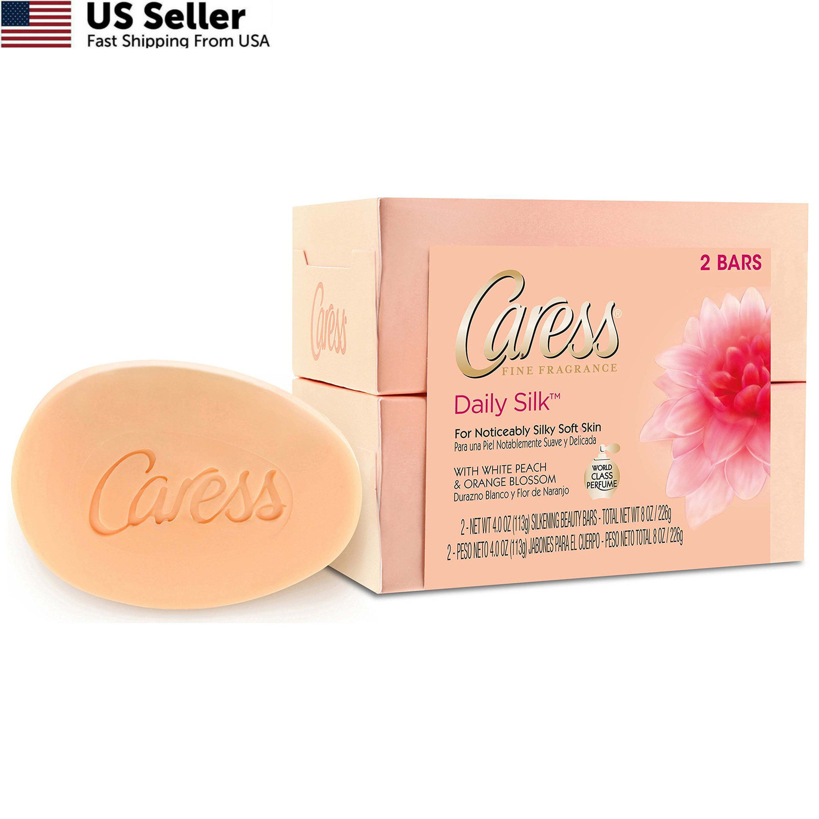 Caress Beauty Bar Soap For Women, Daily Silk With 8 Ounce (Pack of 1)