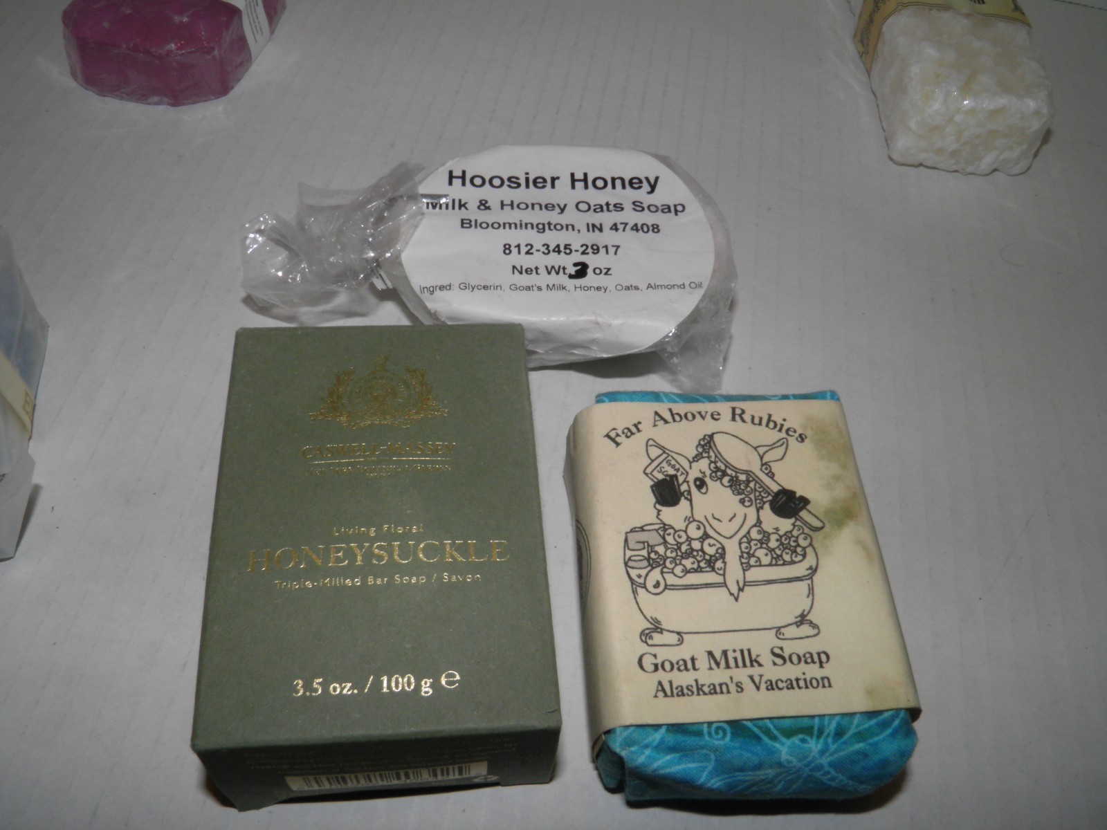Handmade Bar Soap Lot of 9 Honeysuckle Jasmin Orange Patchouli Various NEW