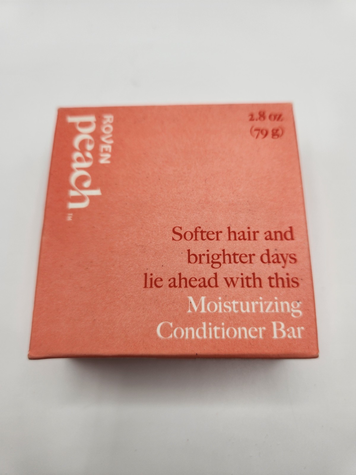 Roven Peach not Plastic Conditioner Bar 1.8oz Paraben Free – Made in USA