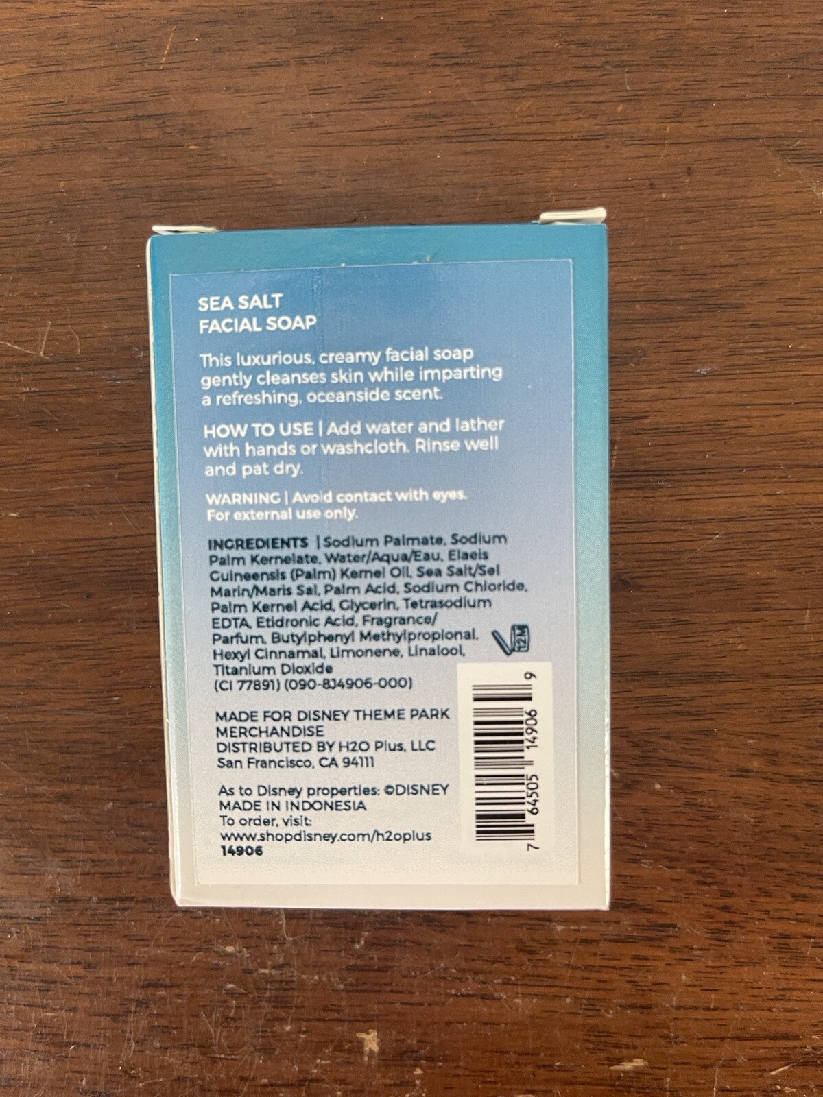 Disney Resorts H2O+ Beauty Sea Salt Facial Soap Bar 42 g 1.5 oz New In Packaging