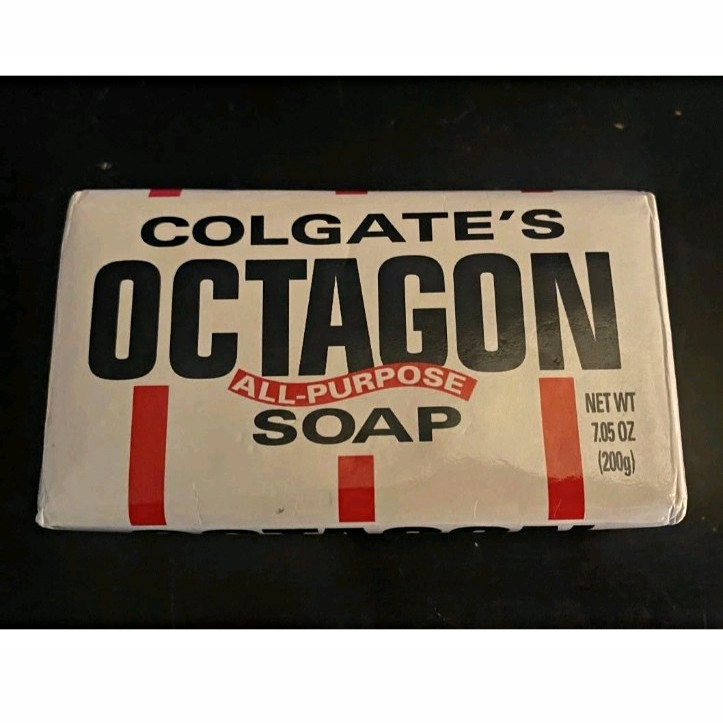 Colgate Octagon All-Purpose Bar Soap, Boxed 7.05 oz (200g) White/Redx10