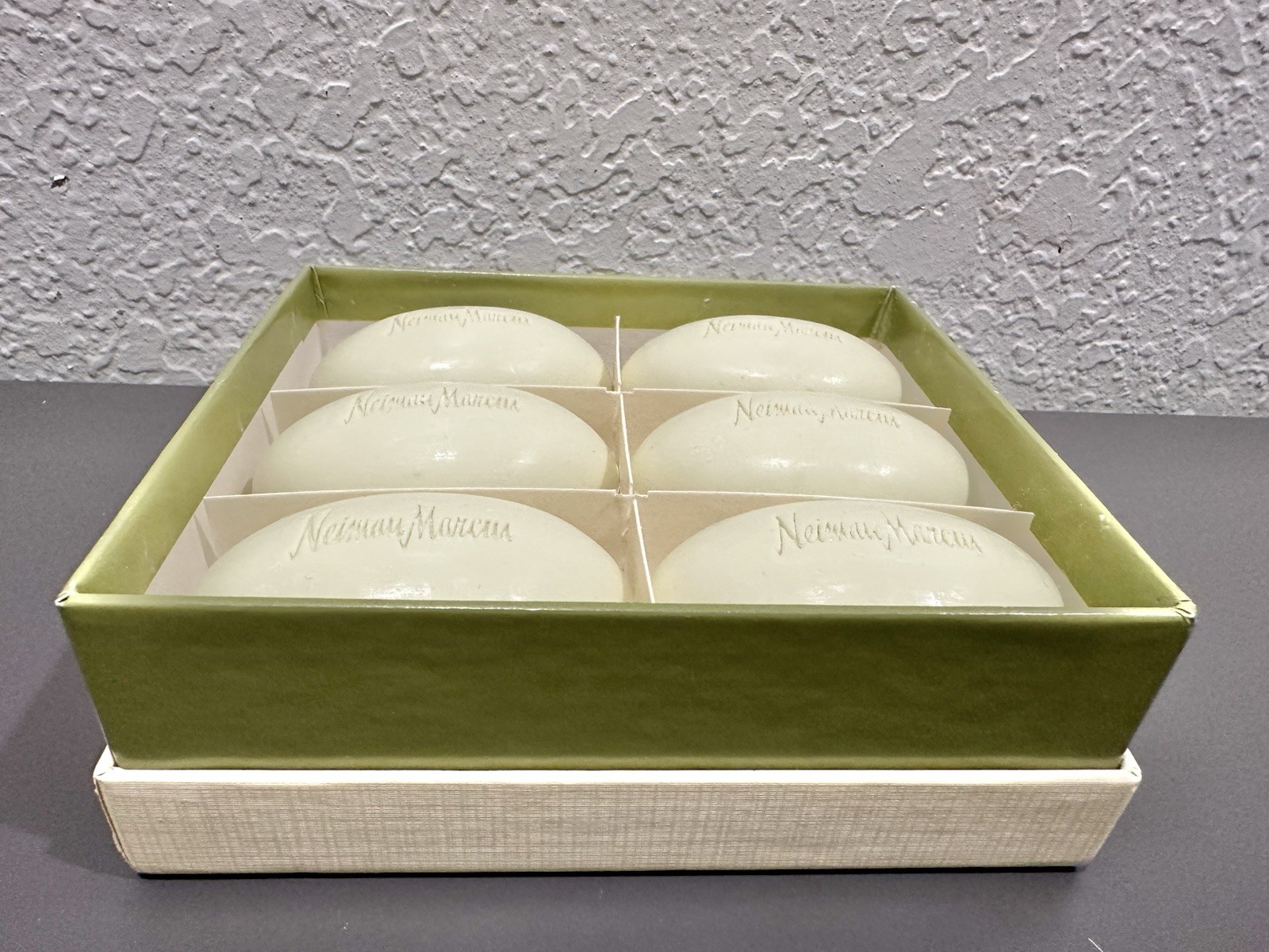 Vintage Neiman Marcus Verbena Guest Soap Box Set Of 6 Total 8.4 Oz/240 g READ