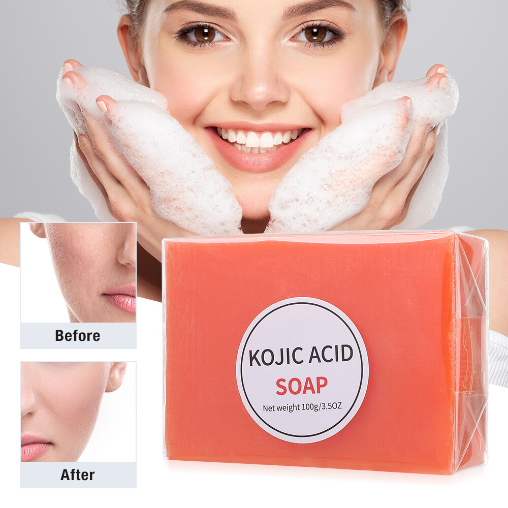 5/2X Kojic Acid Soap Dark Skin Clean Whitening Bleaching Lightening Brightening