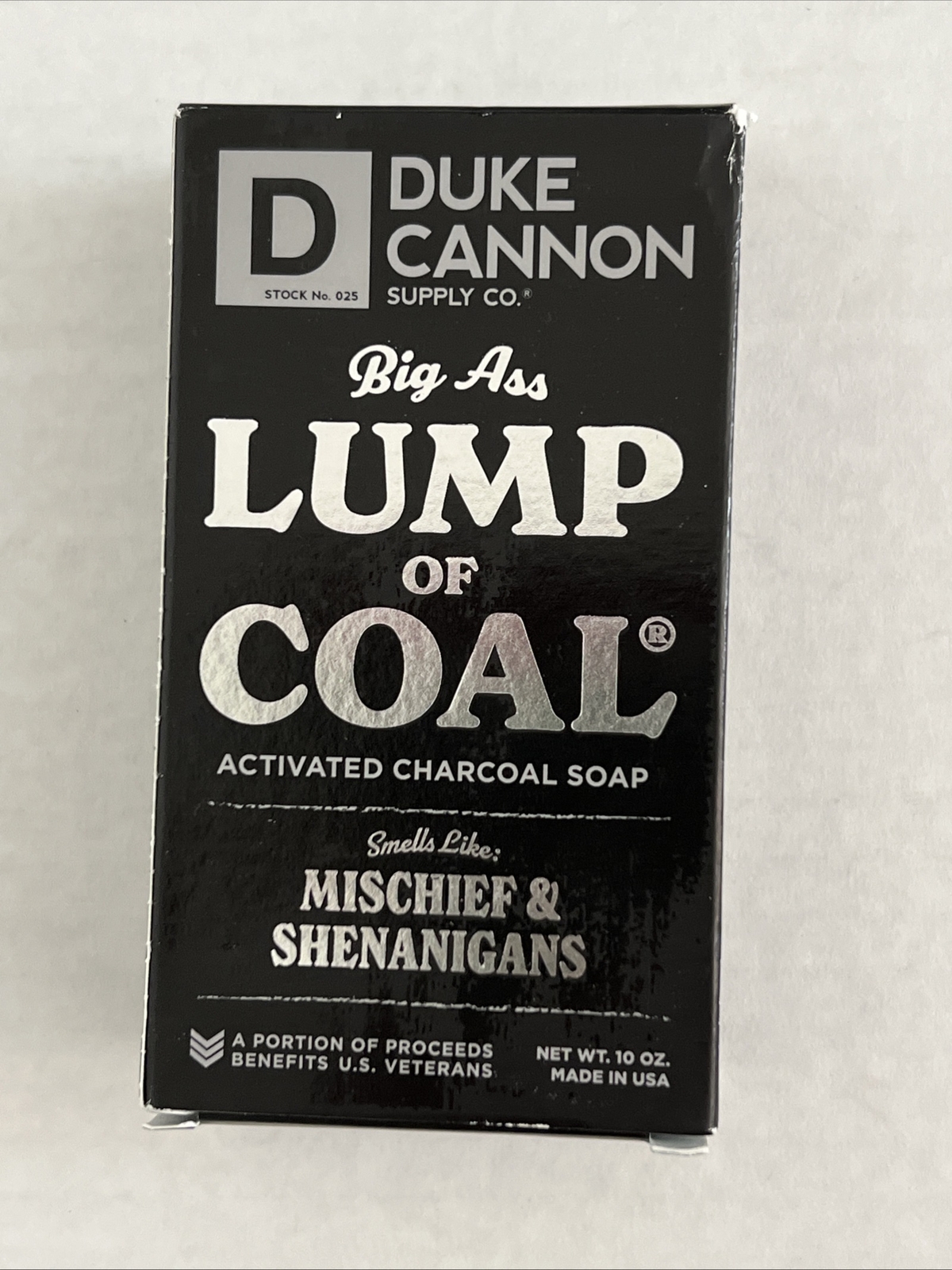 Duke Cannon Big Ass Lump Of Coal Big Brick of Soap for Men 10 oz Made In USA