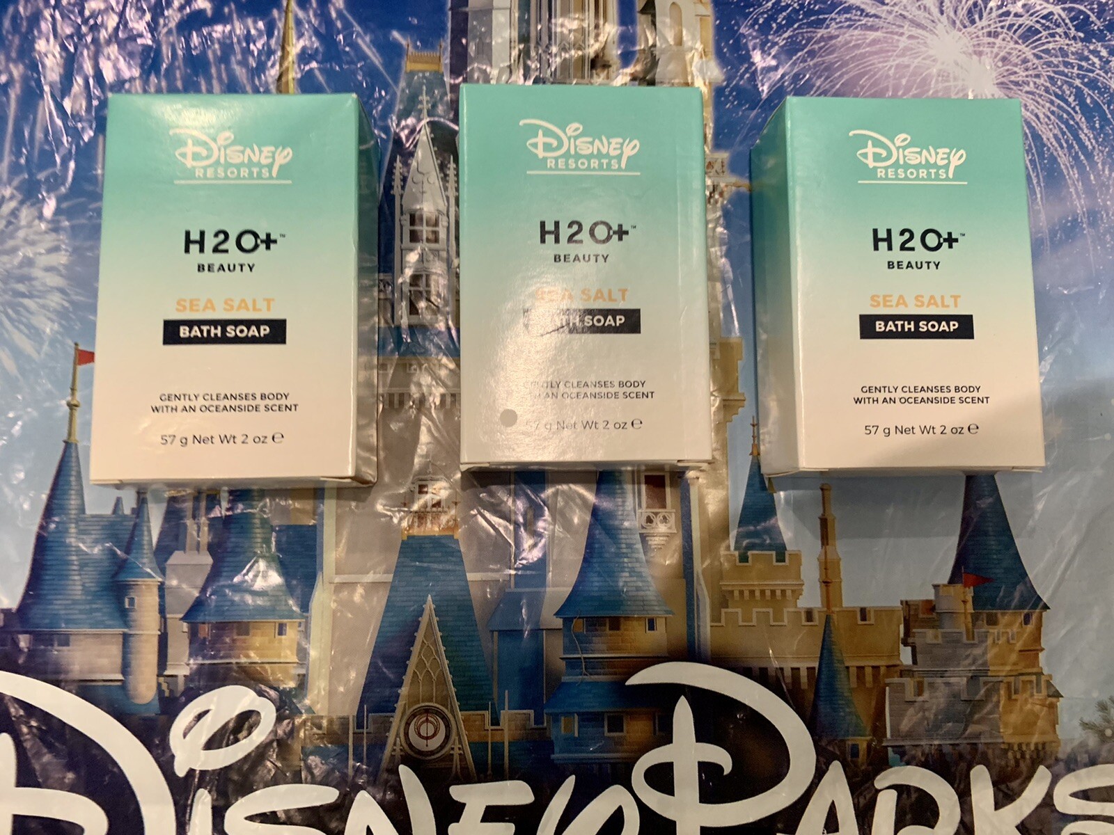 Disney Resorts H2O+ Set Of 3 bars of Sea Salt Bath Soap 2 Oz
