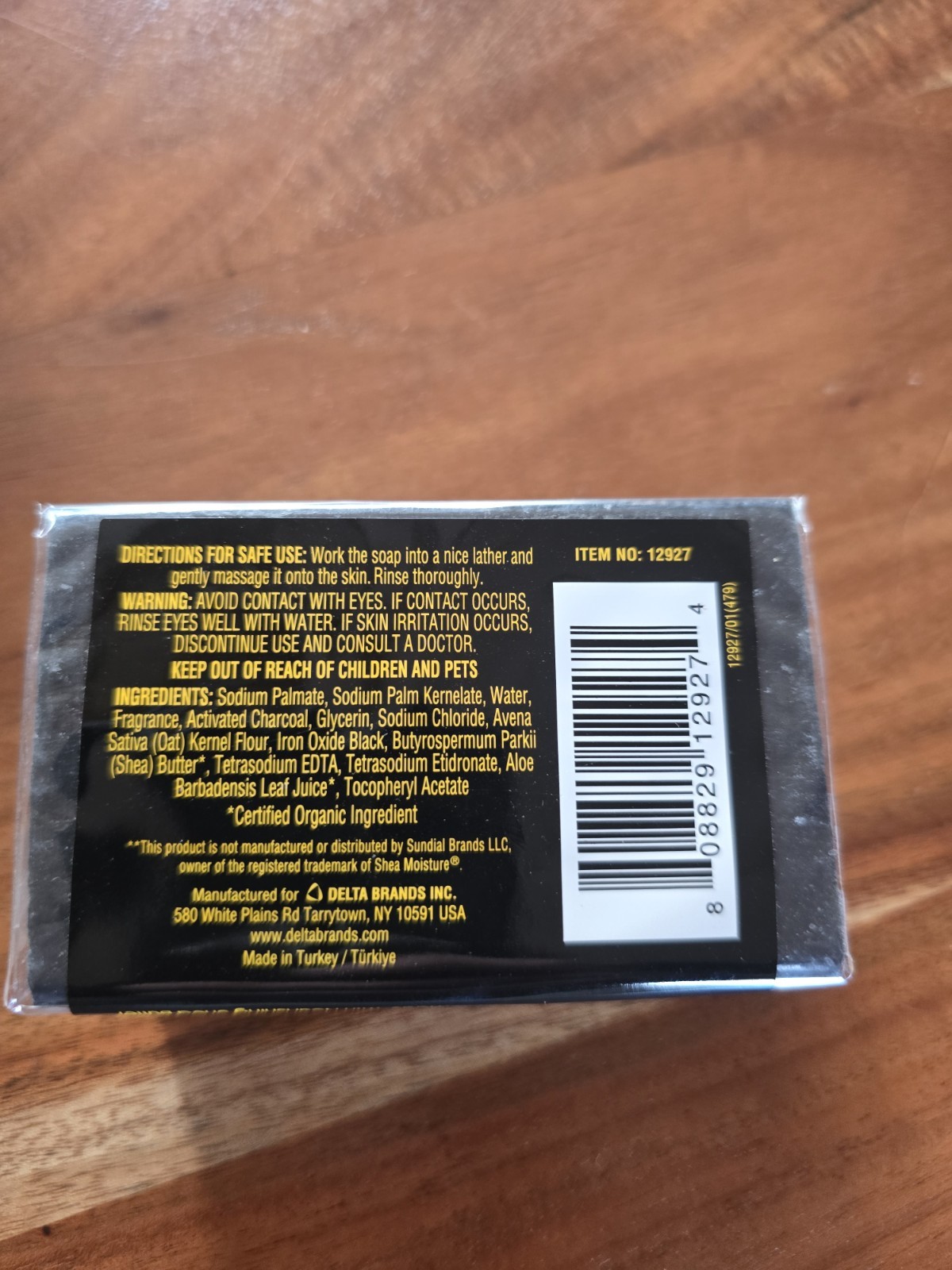 2pk Personal Care African Black Soap With Shea Butter 4oz Bar New