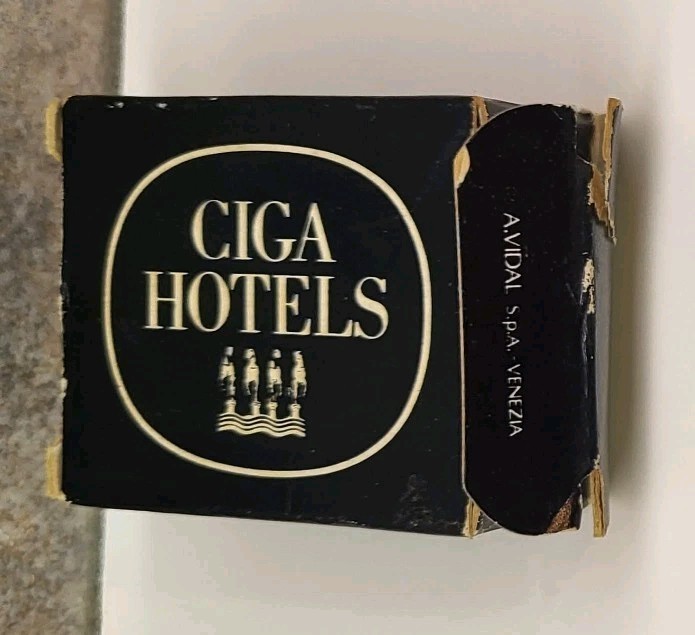 Vintage CIGA Hotels Perfumed Soap by A. Vidal SPA Venezia Italy SEALED IN BOX