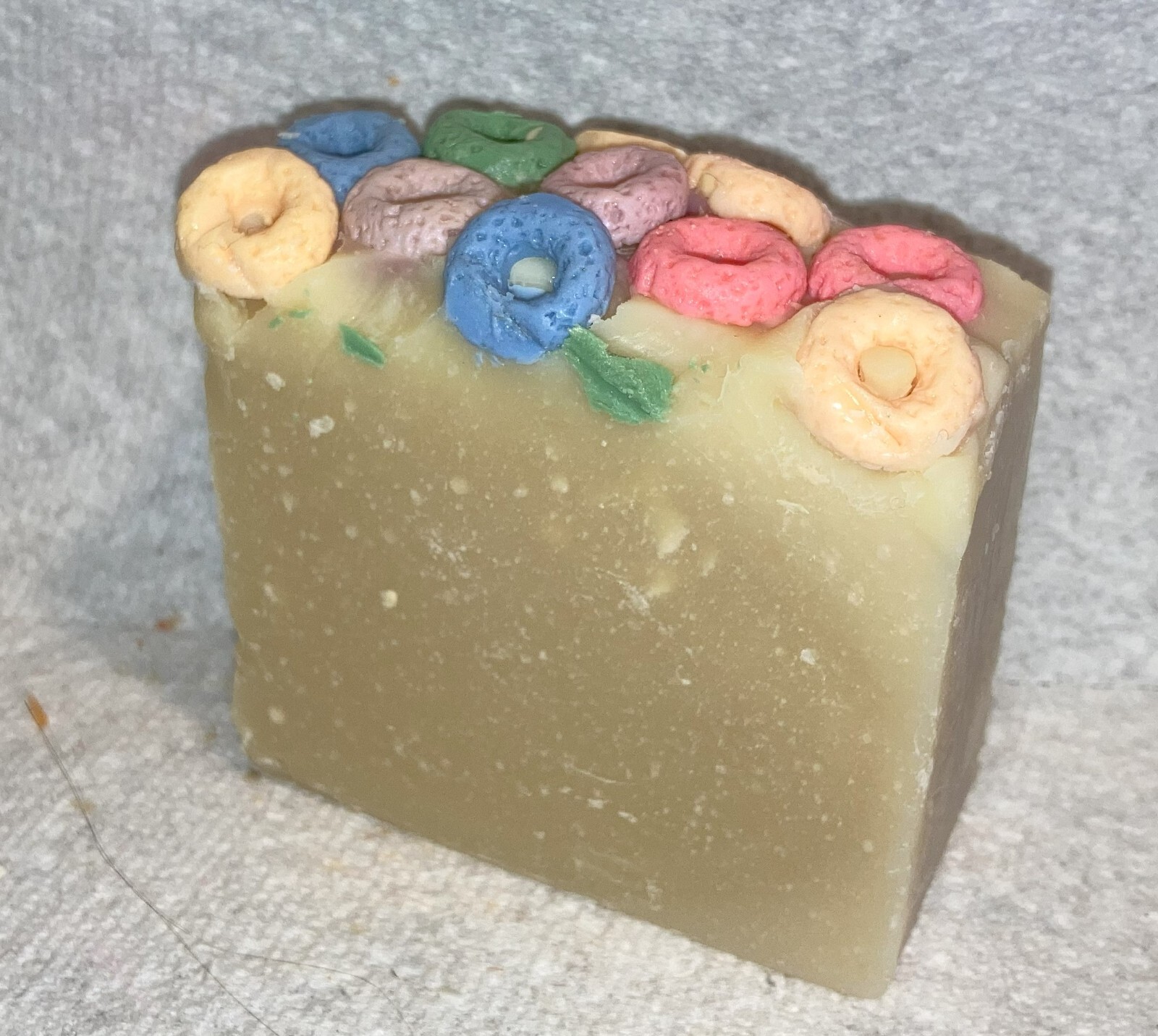 Handmade Fruity Cereal Soap – Froot Loops – 4 oz. w/Cocoa & Shea Butter