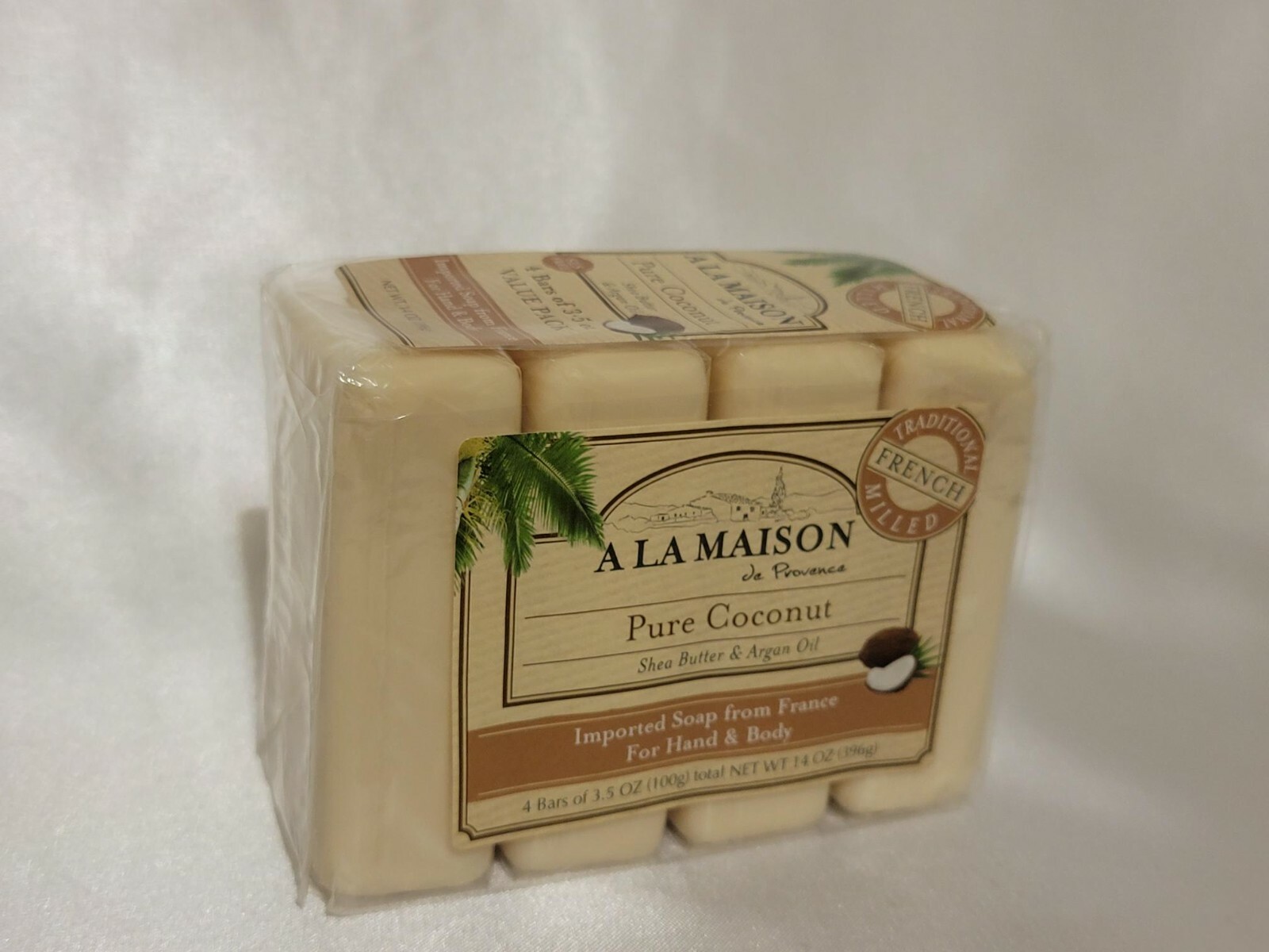 A La Maison De Provence Traditional Milled Bar Soap 4-Pack (Various Scents)