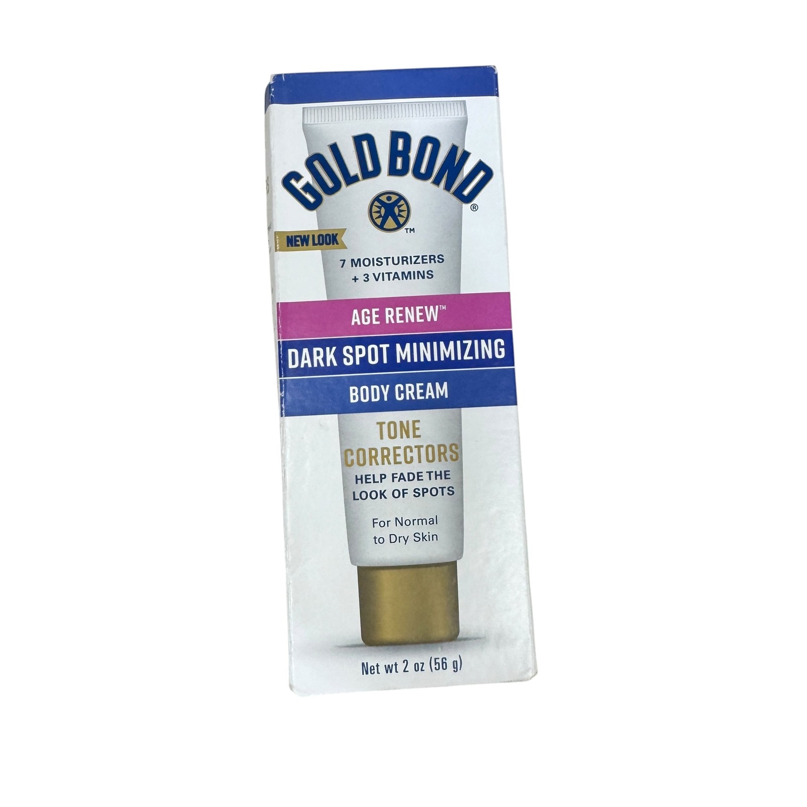Gold Bond Age Renew Dark Spot Minimizing Body Cream 2 oz Tone Corrector Normal