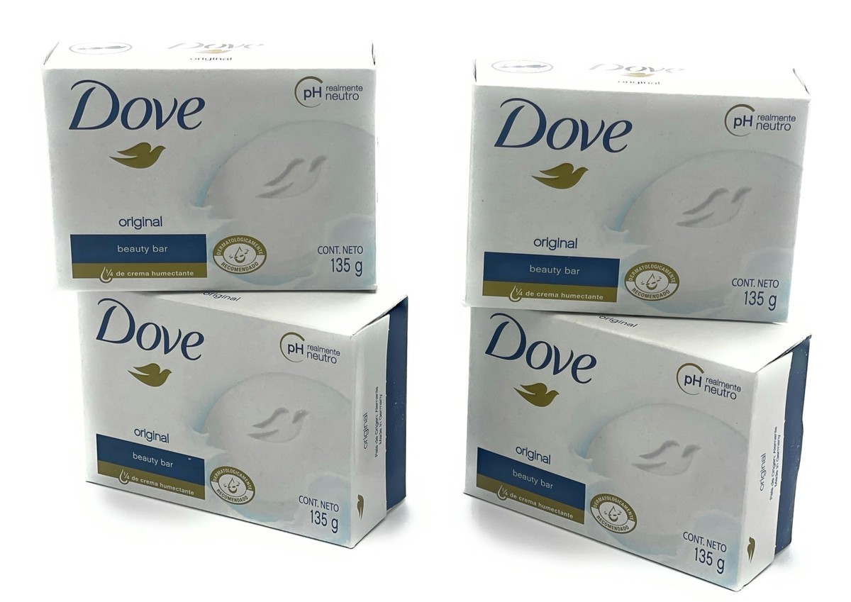 Dove Original/White, Pink, Shea Butter, Gentle Exfoliating Beauty Bar Soaps135Gm