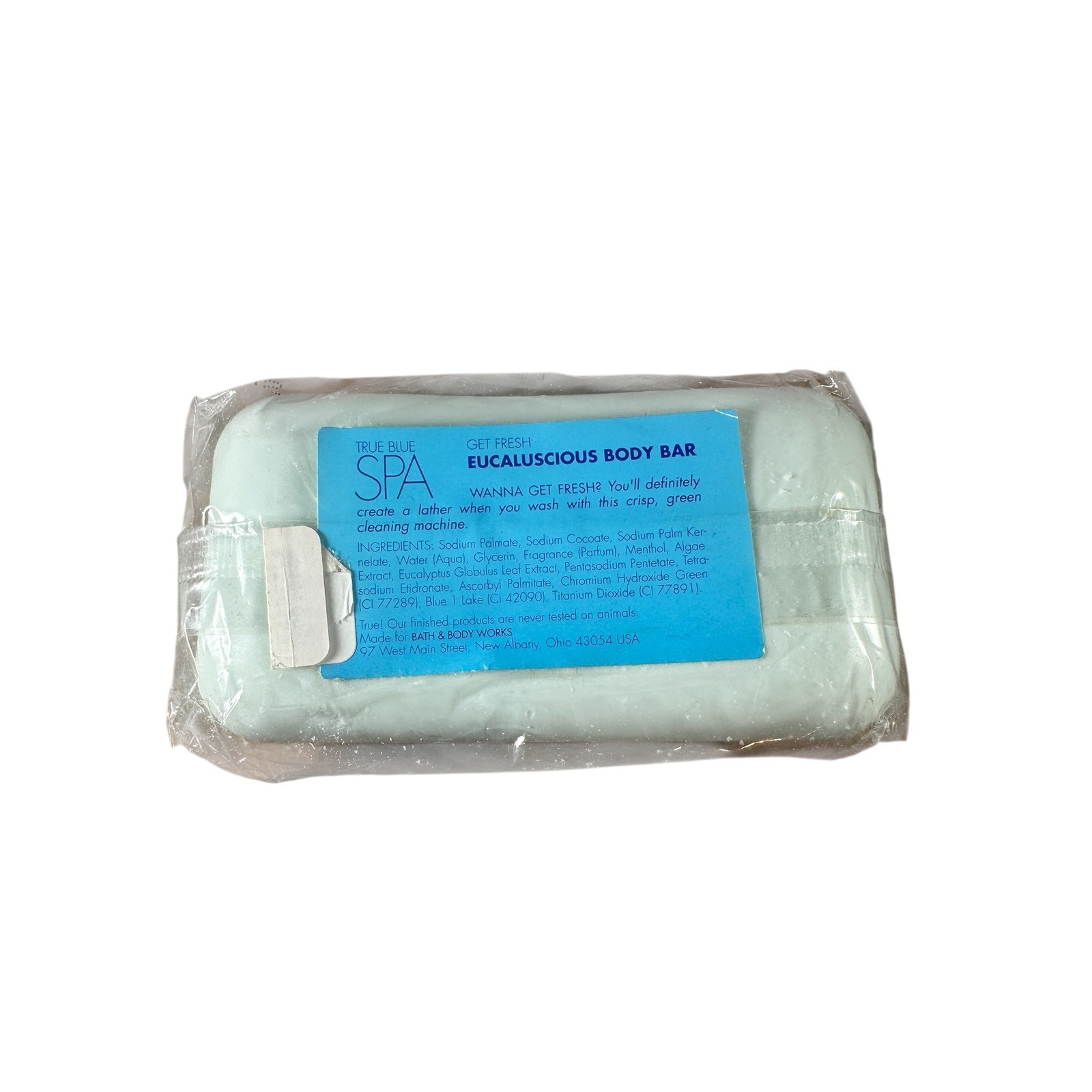 Bath & Body Works True Blue Spa Eucaluscious Body Bar 10.6 oz Sealed Rare