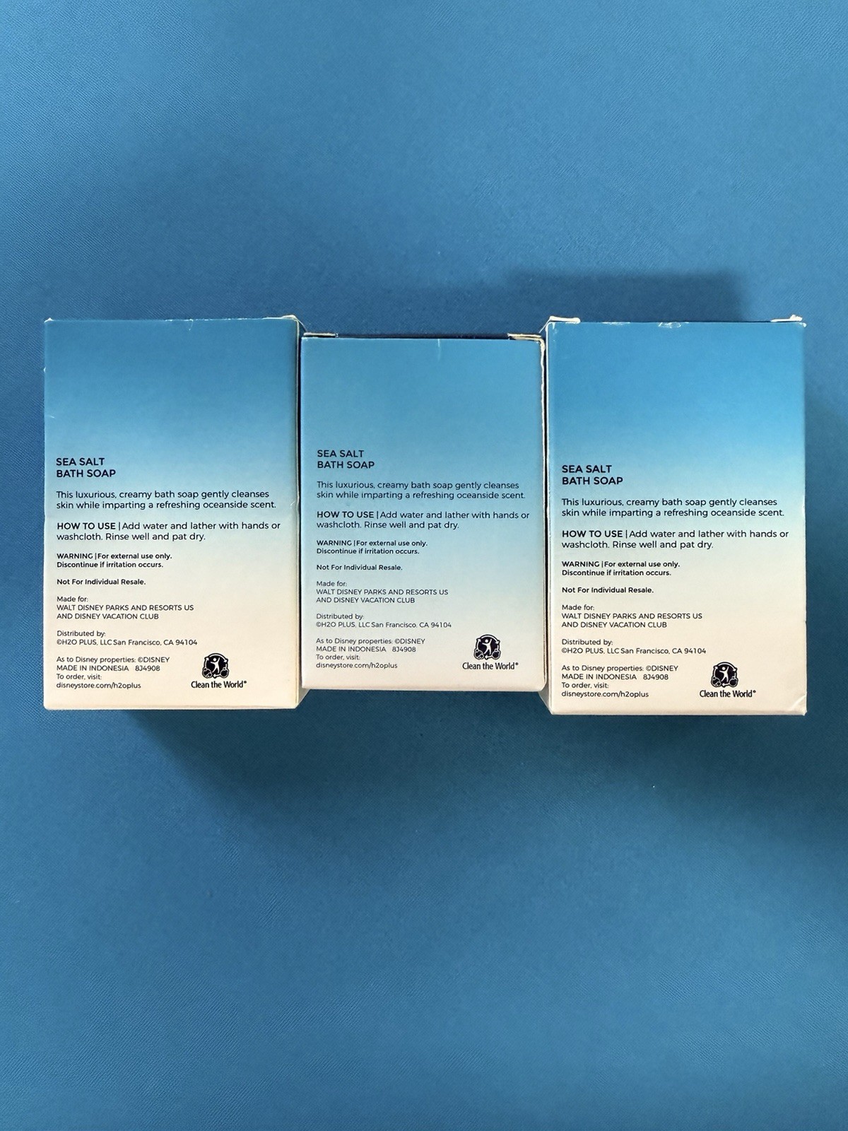 Disney Resorts Parks H2O+ Beauty Sea Salt Facial Soaps (8) & Bath Soaps (4) New