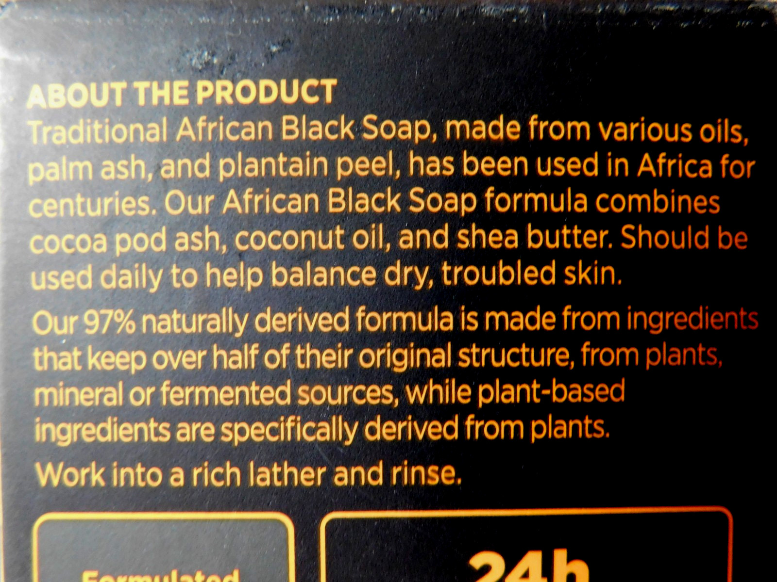 Shea Moisture~African Black Soap Calm&Clearing Bar Soap w/Plant-Based Moisturize