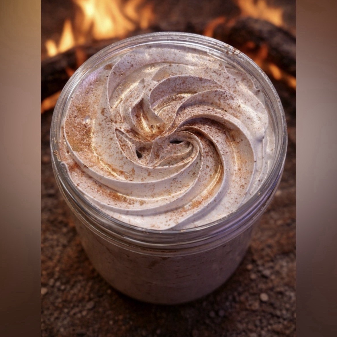 CW Petals & Peaks Campfire Cookie Whipped Soap Handcrafted 8 oz for Body & Hands