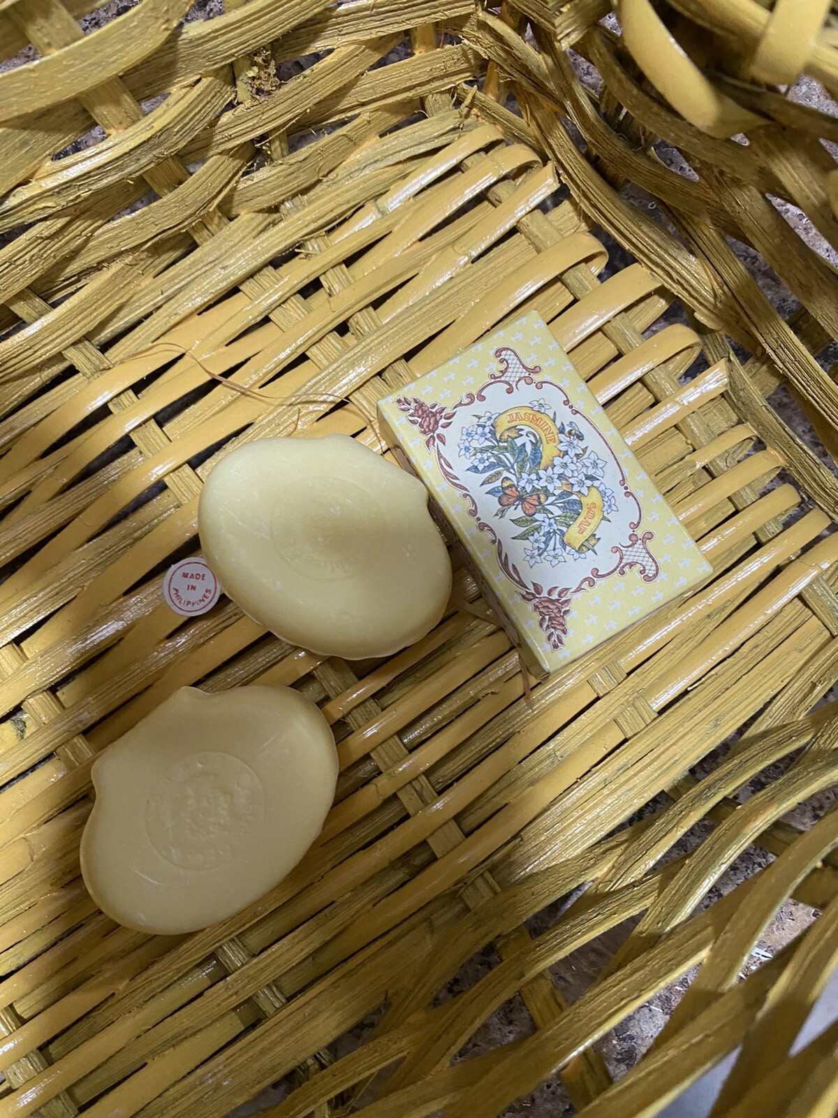 Vintage 80s Crabtree & Evelyn Jasmine Soap x3 Net Wt 20g / 0.7 oz