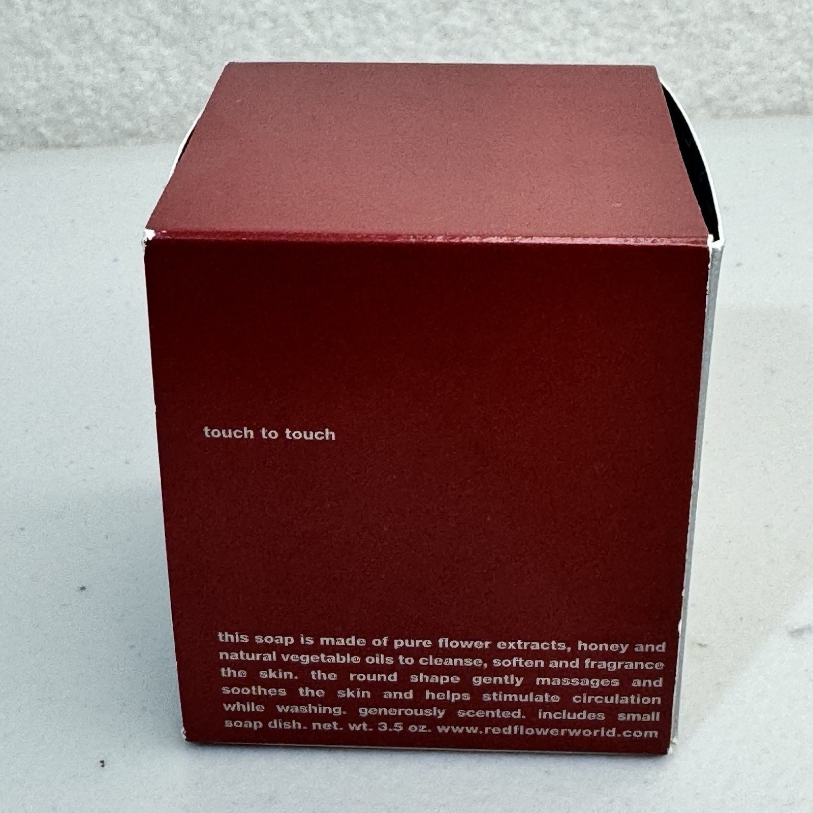 Red Flower Moroccan Rose Luxury Scented Soap Ball 3.5oz With Small Soap Dish