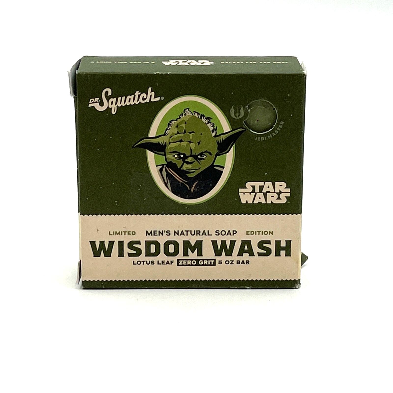 Dr. Squatch x Star Wars Limited Edition Soap Bar 5 OZ New Wisdom Wash Yoda