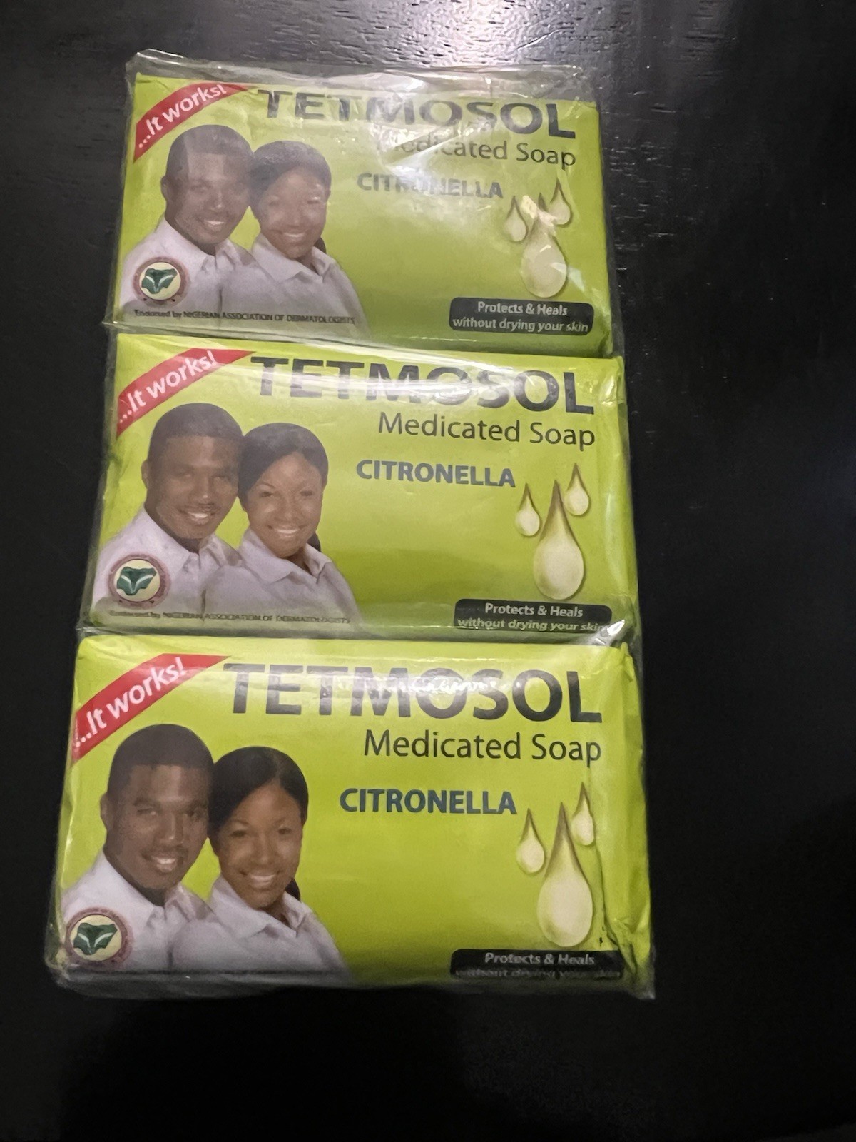 Tetmosol Medicated Soap Citronella (PACK OF 4) USA SELLER