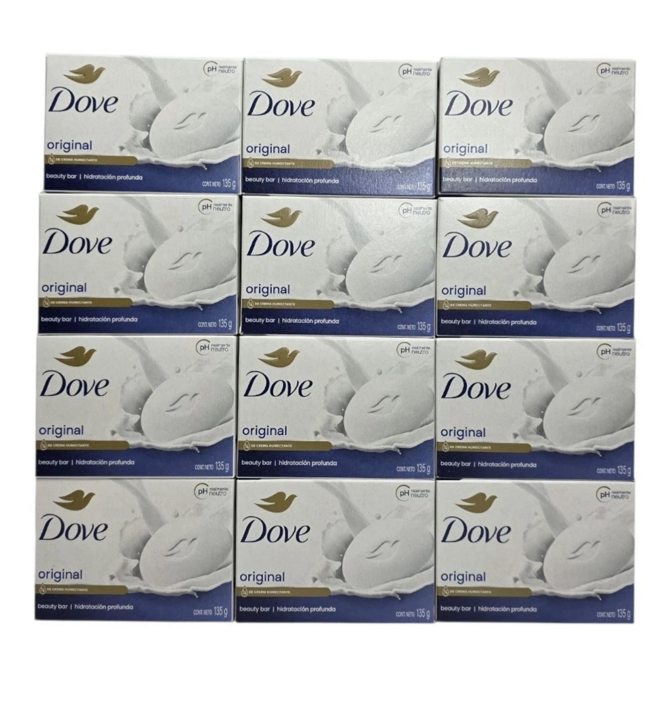 Dove Original Beauty Bar Soap 12 Pack 4.75oz Moisturizing