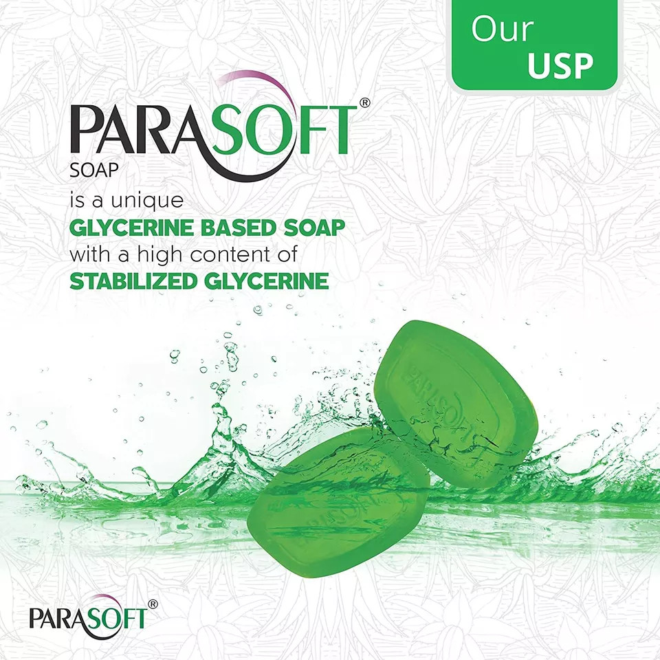 Parasoft Soap For Dry Skin 100gm, With Aloe Vera, Glycerin & Vitamin E