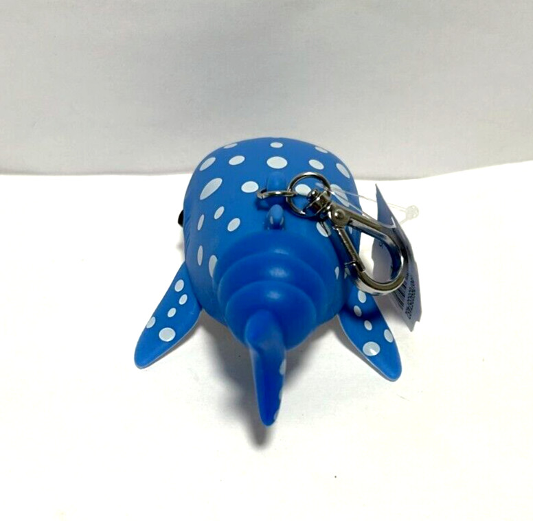 NEW Bath & and Body Works Blue SHARK Whale Pocket Hand Gel Holder Keychain NWT