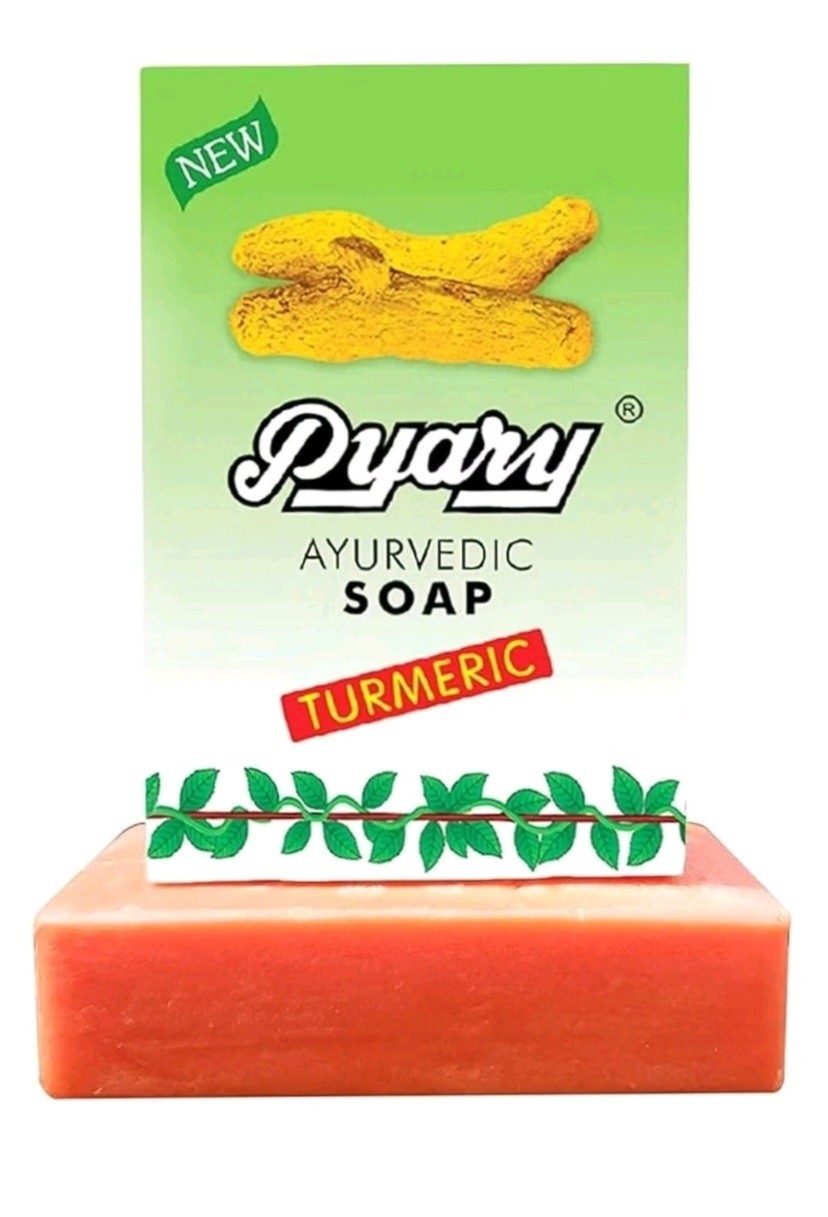 3 Pack of Pyary Ayurvedic Turmeric Soap 75gm All Natural