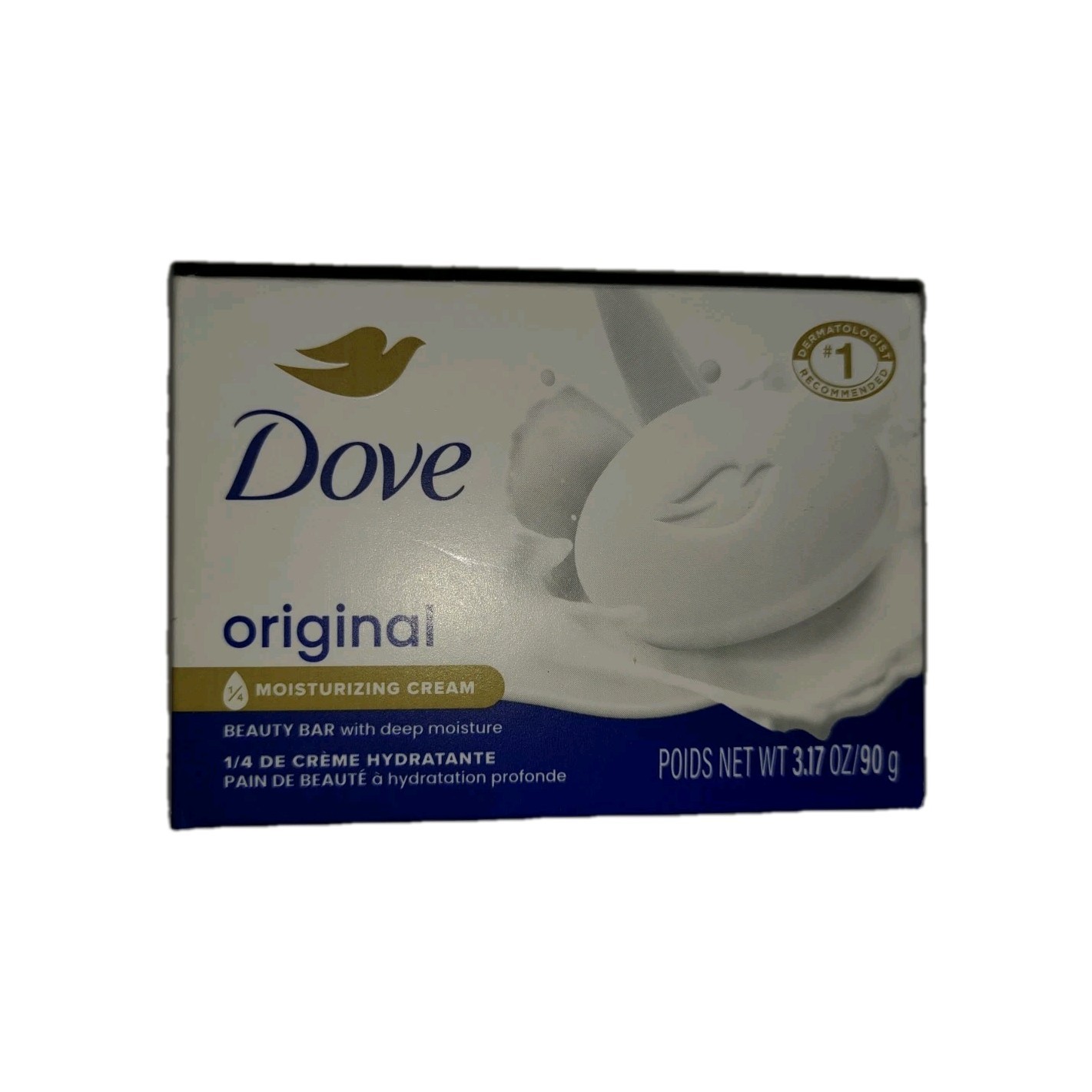 2pk Dove Original Beauty Bar Soap w/Moisturizing Cream, 3.17oz Each:New:Fast S&H