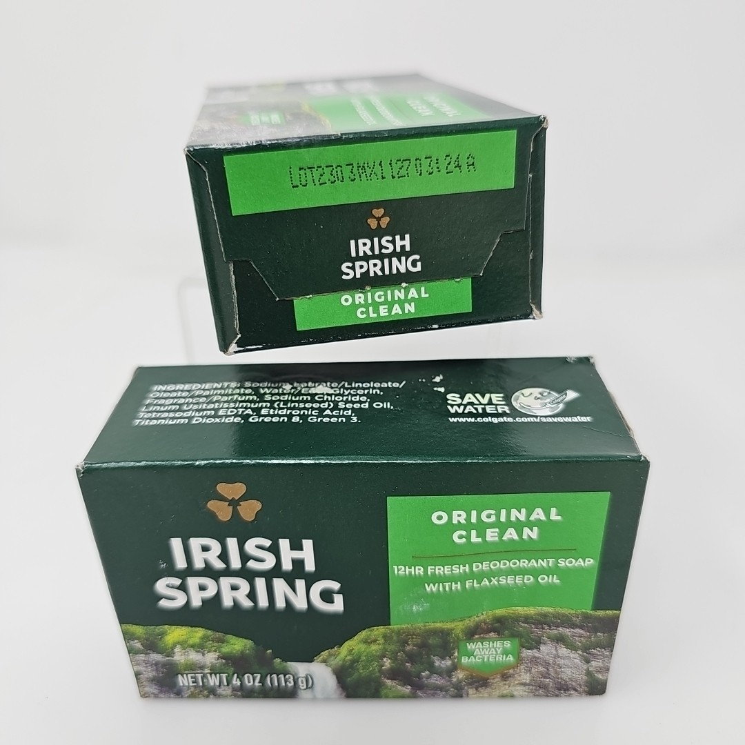Irish Spring Bar Soap Original Clean Bar Soap Paraben Phthalate Free 2 Bars