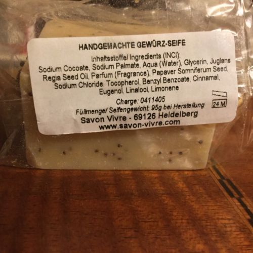 Savon Vivre Handmade Soap Bar EPICES GEWÜRZE-Seife 95g Heidelberg Star Anise