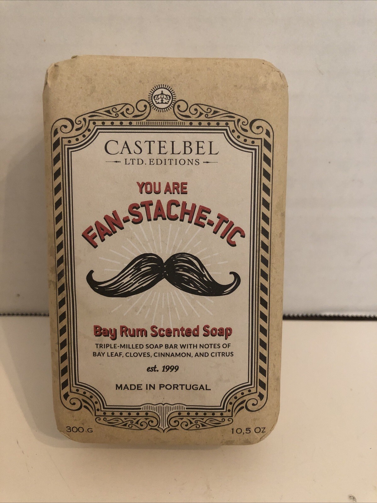 Castelbel Luxury Bath Bar Soap Bay Rum scented large 10.5 ounce