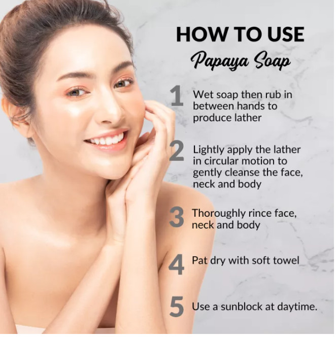 Skin Generics ORANGE PAPAYA Natural Whitening Face & Body Soap 135g