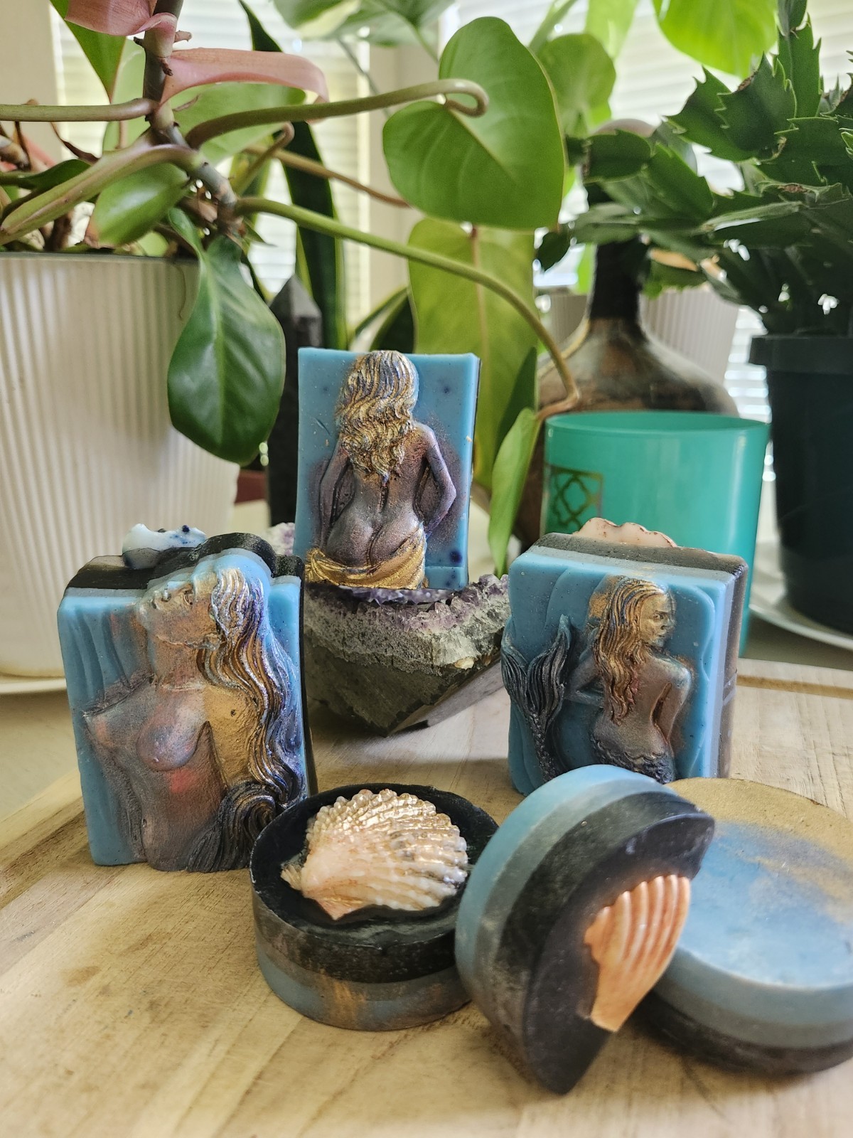 Handmade “Sirens of the Black Sea” Set Luxury Artisanal Soap,Ethereal Art!