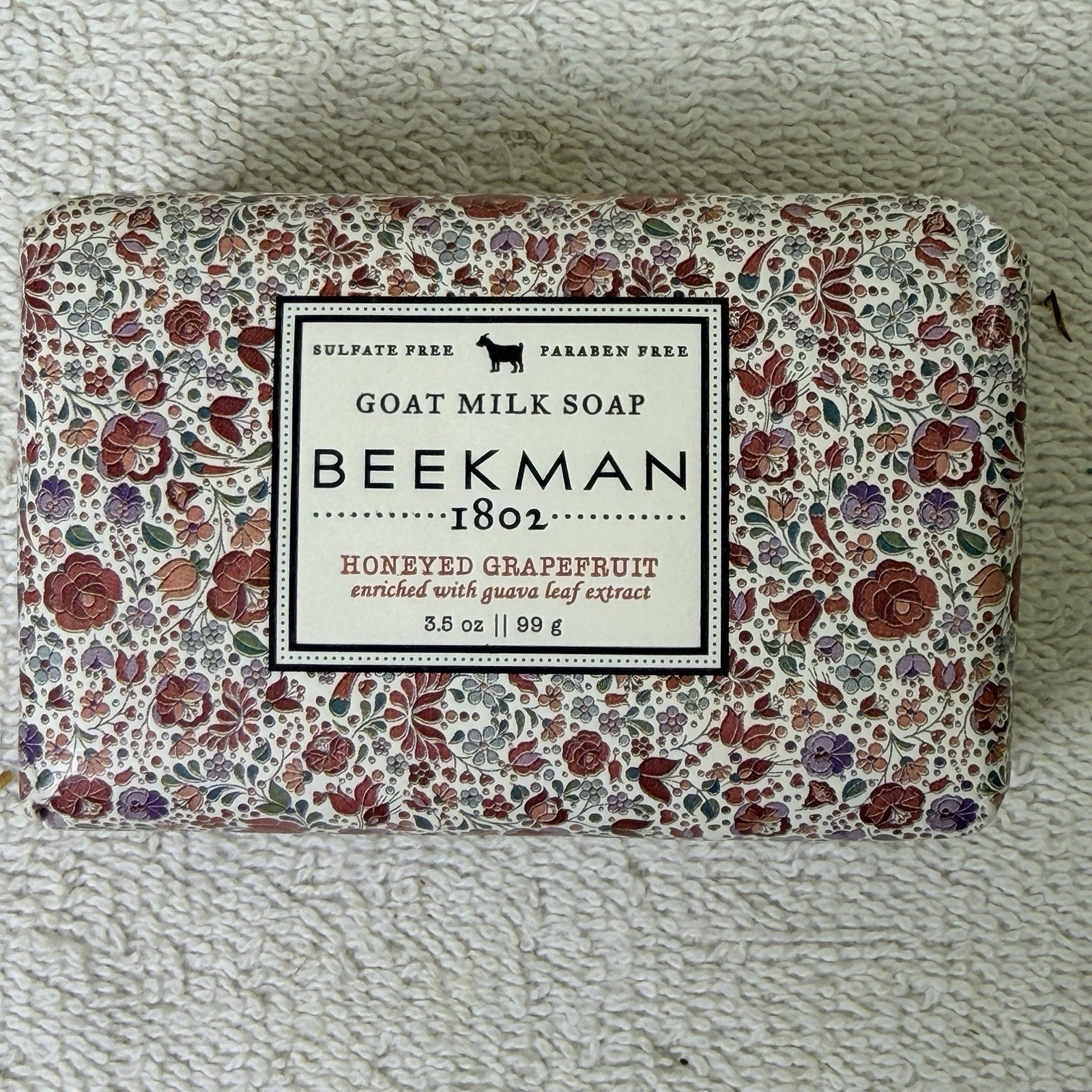 Beekman 1802 Honeyed Grapefruit Goat Milk Soap Bar 9 oz Brand New Sealed